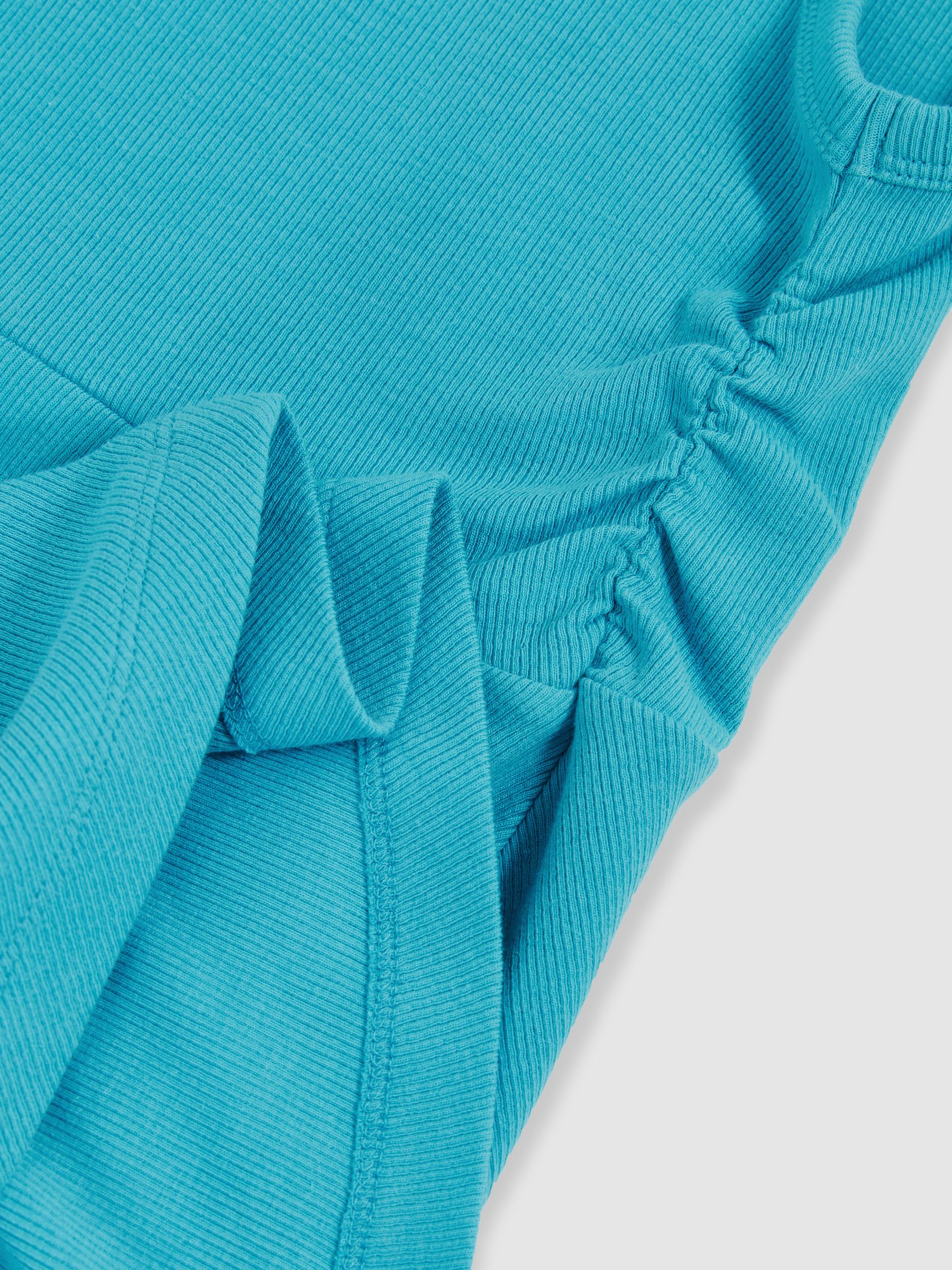 9-13 yrs Jersey Ruched Skater Dress in Teal