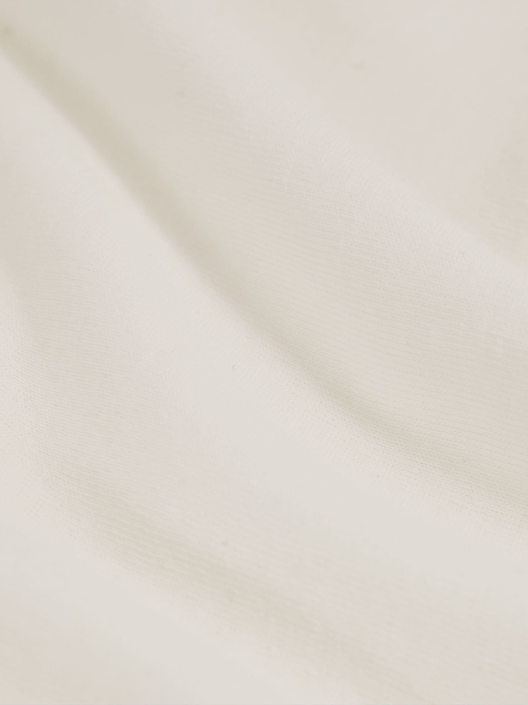 13-14 yrs Cotton Crew Neck T-Shirt in Ivory