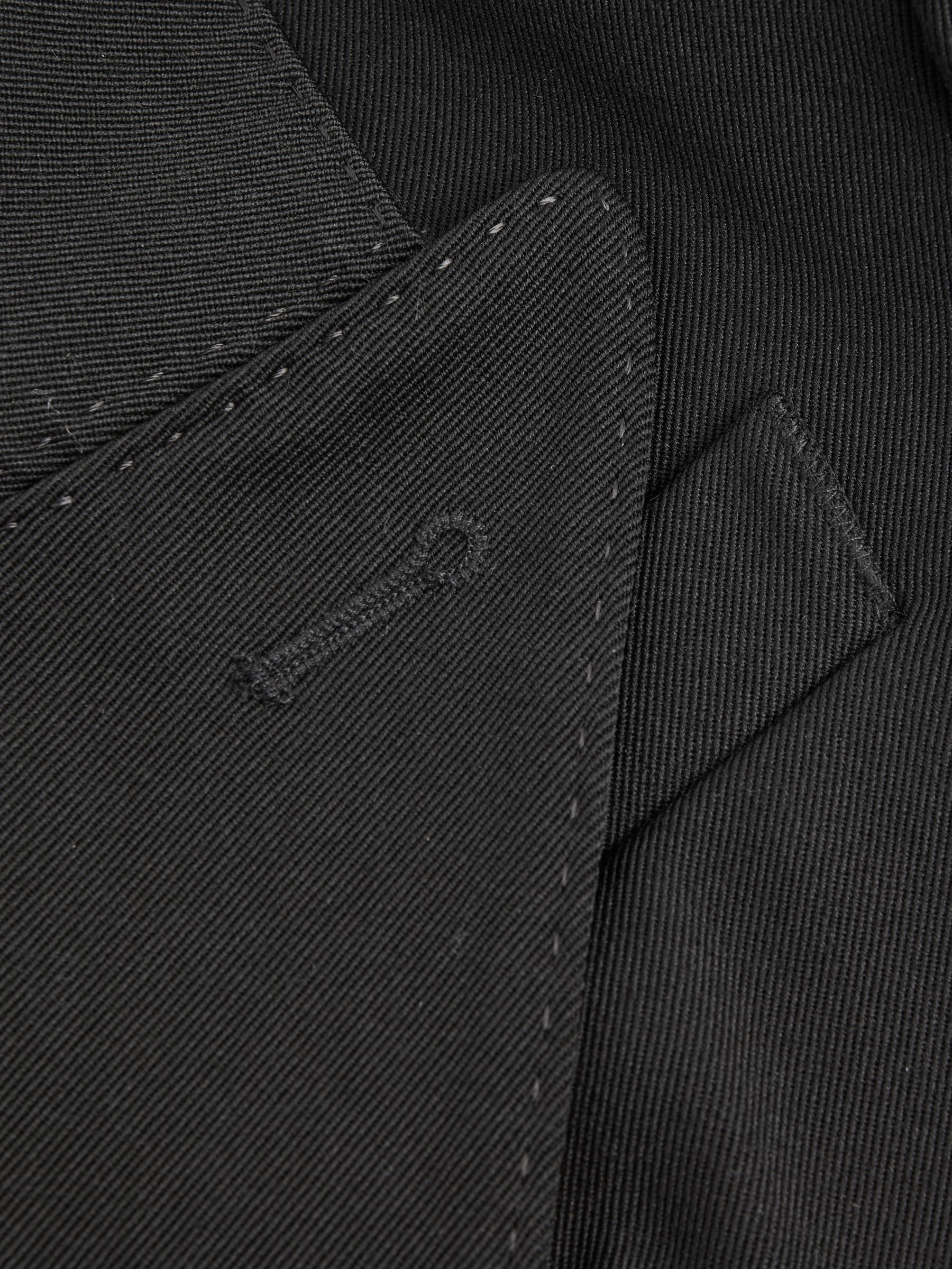 Wool Double Breasted Blazer Dress in Black