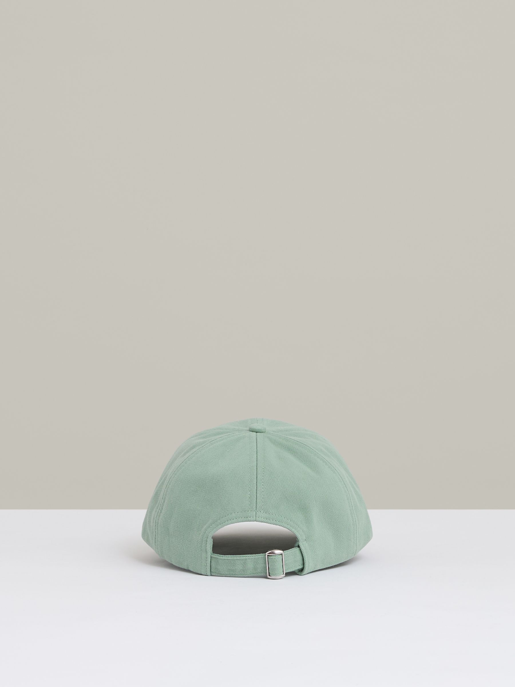 Cotton Logo-Embroidered Baseball Cap in Washed Green