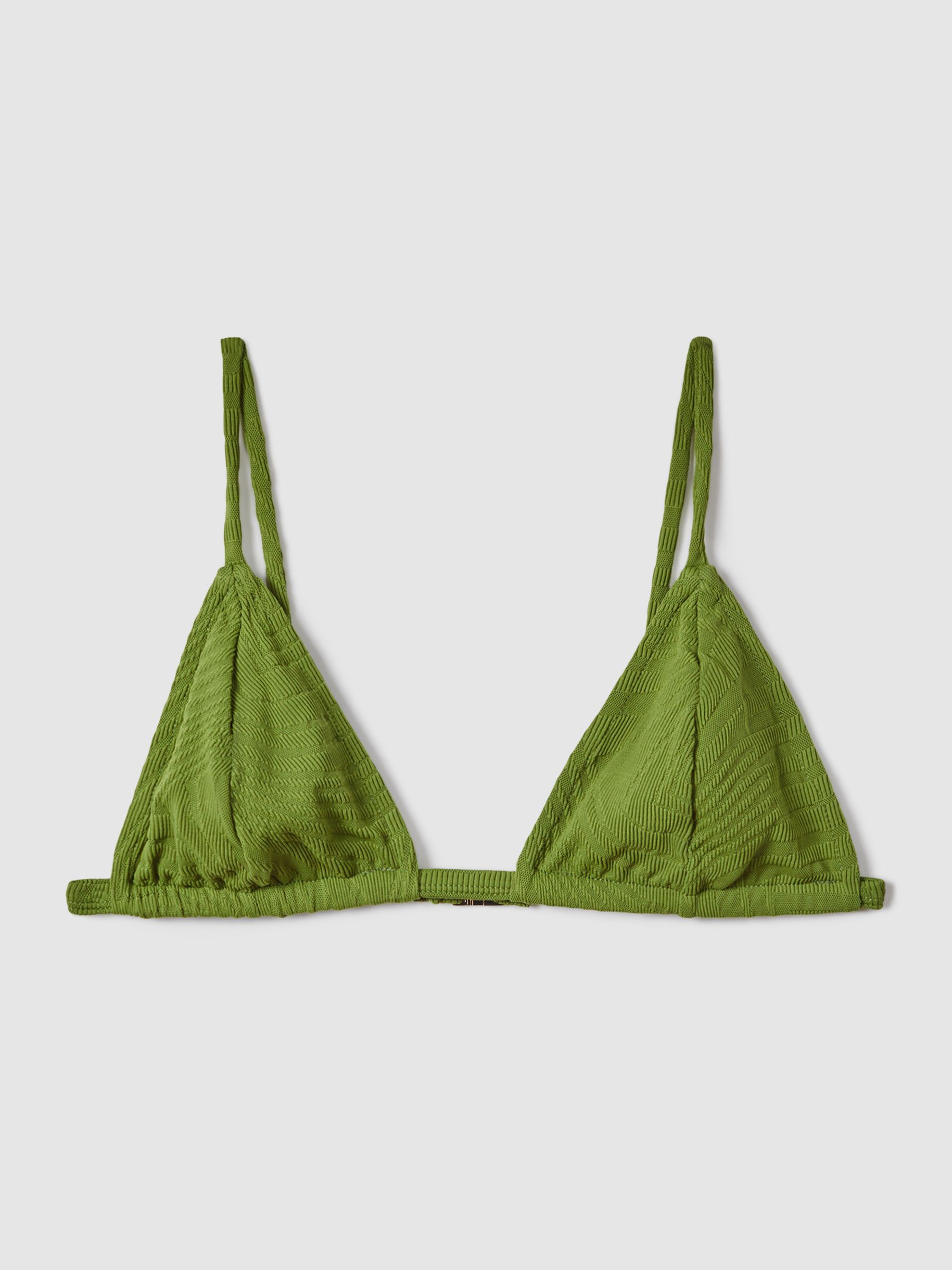 Fella Swim Julian Triangle Bikini Top in Fern Green