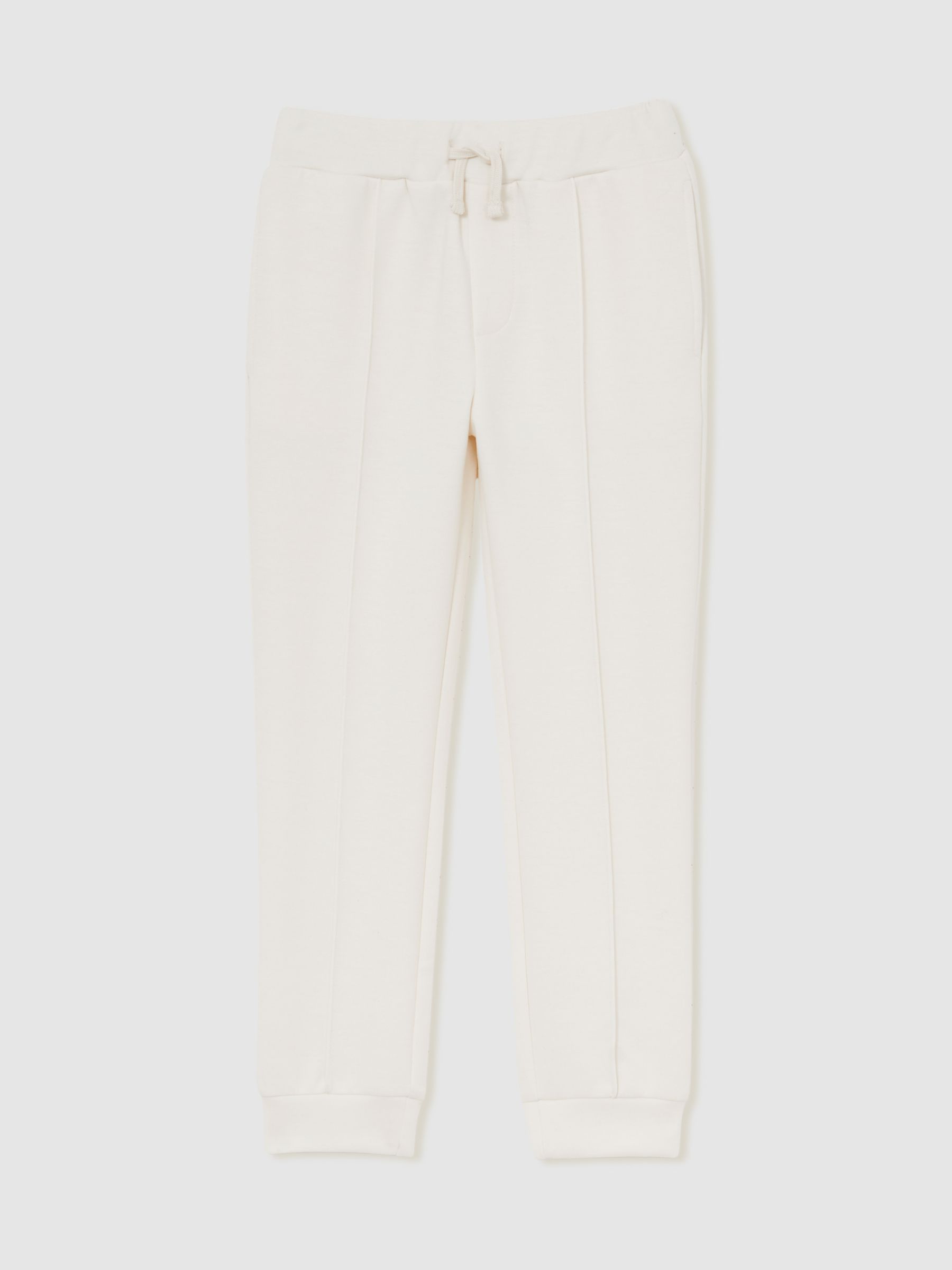 3-9 yrs Interlock Drawstring Joggers in Off White