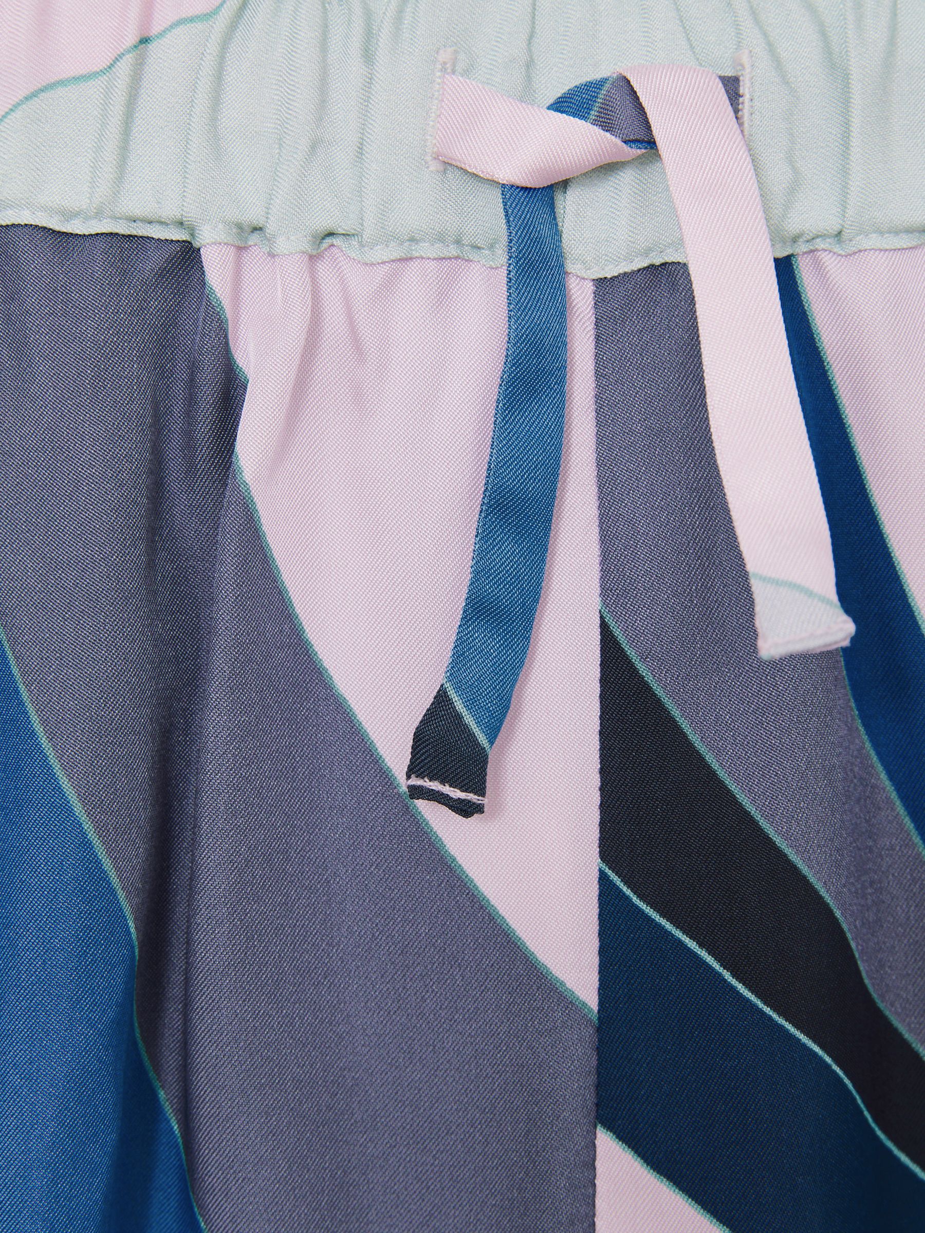 4-9 yrs Printed Drawstring-Waist Shorts in Blue Print