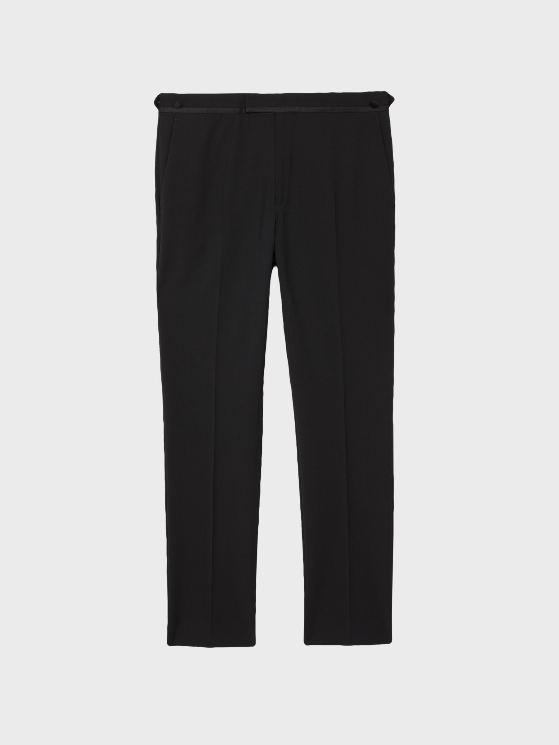 Modern Fit Tuxedo Trousers in Black