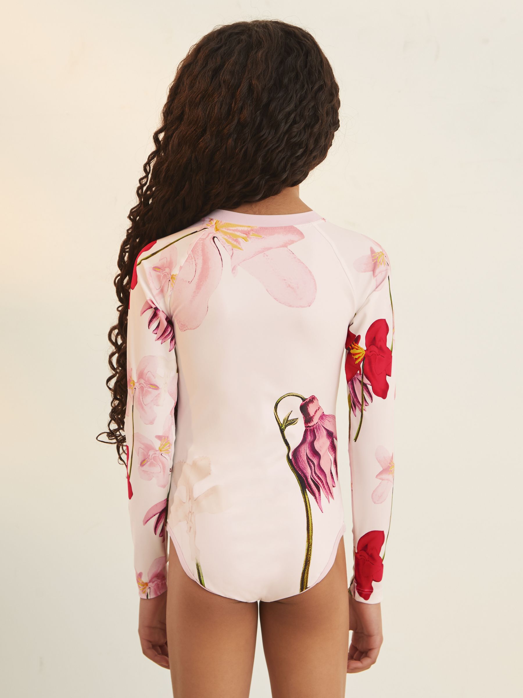 9-13 yrs Reiss | NYBG Long-Sleeve Swimsuit in Ivory