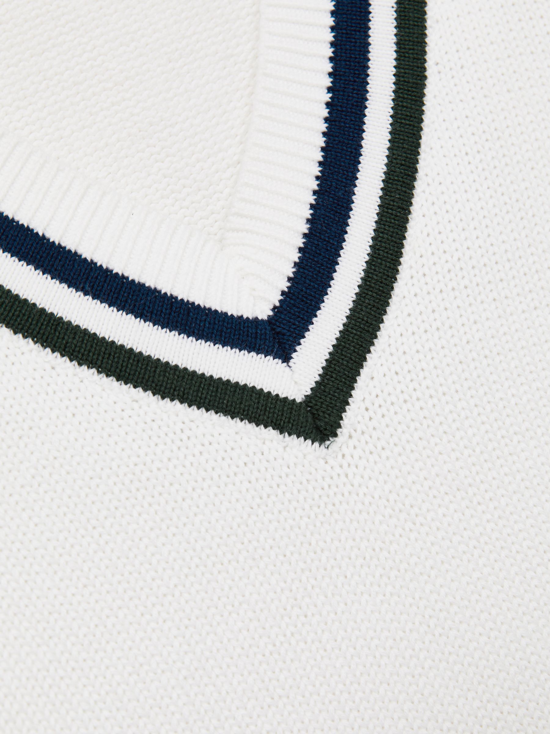 The Upside Cotton Deep-V Jumper in White