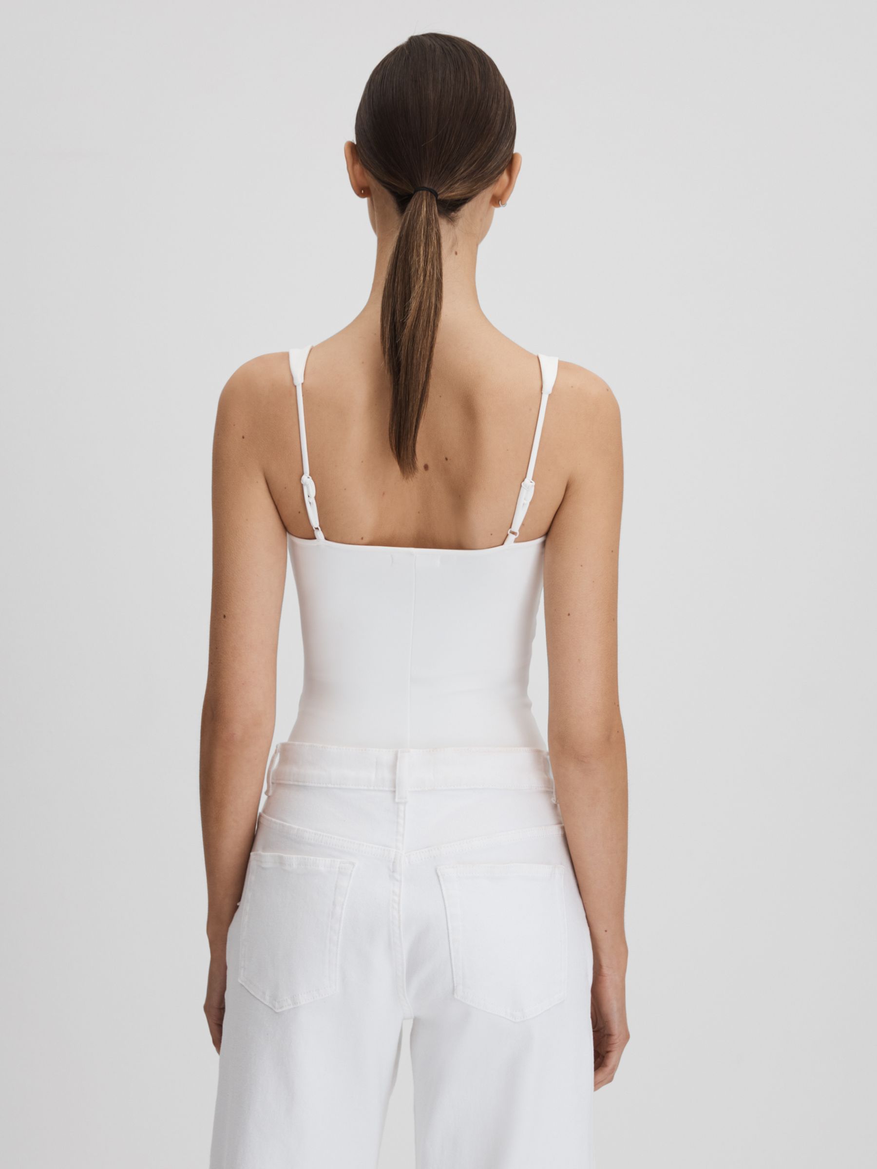 Good American Sweetheart Scuba Thong Bodies in White