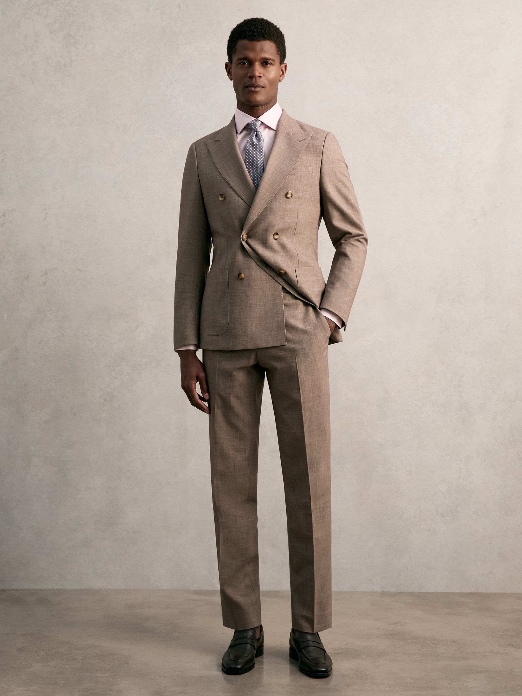 Regular Fit Cotton Sateen Shirt in Pink