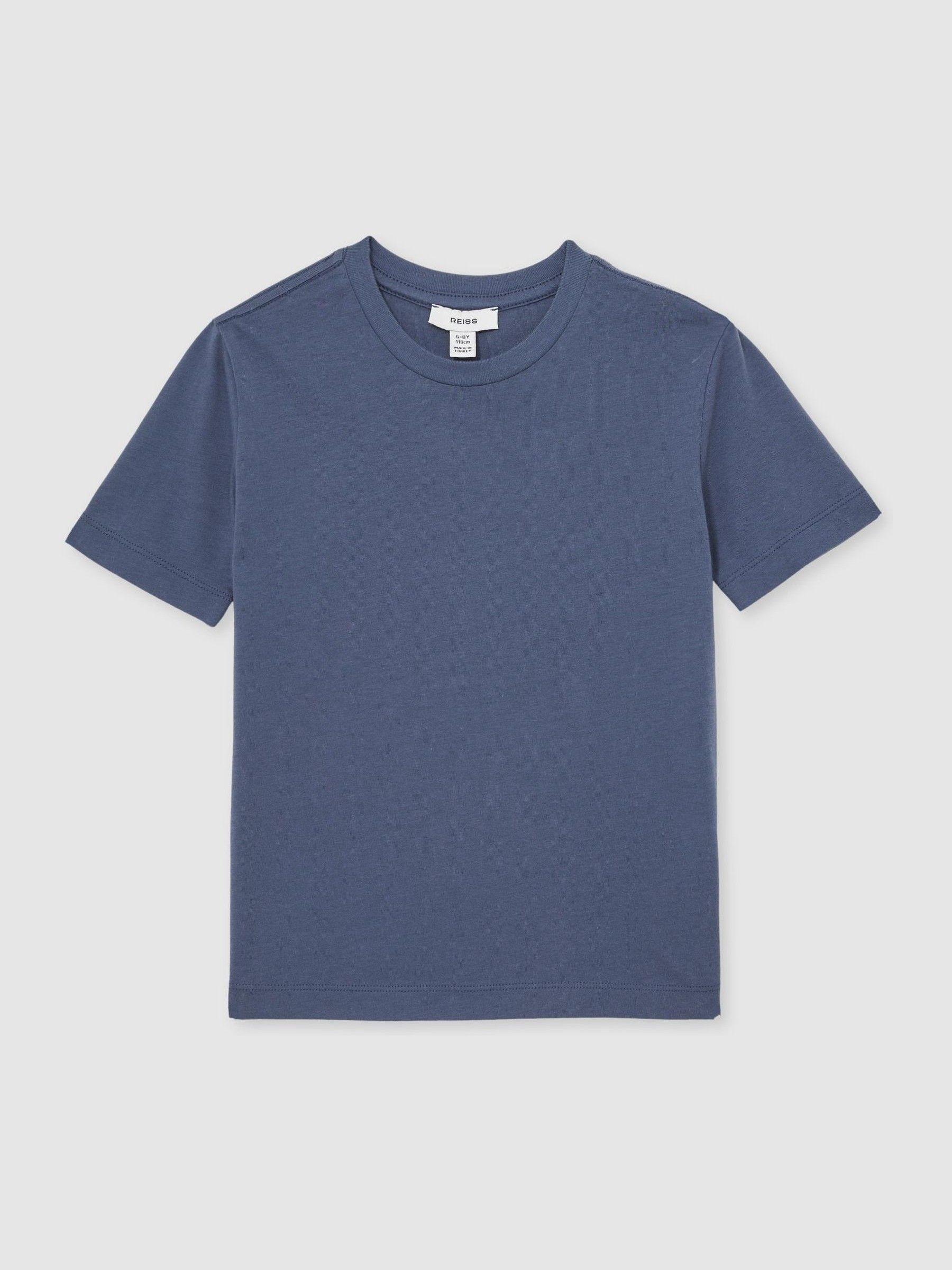 9-13 yrs Crew Neck T-Shirt in Ocean Blue