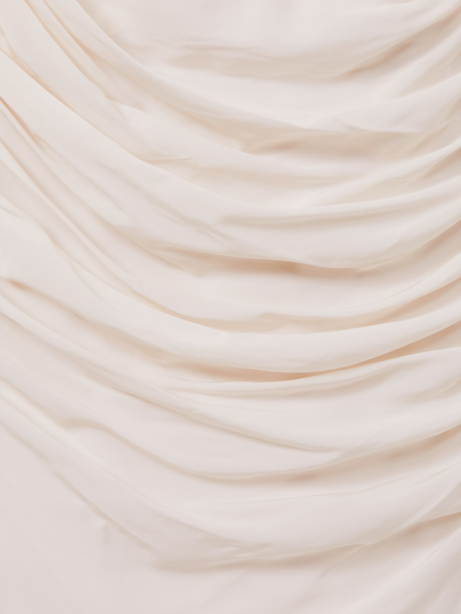 Kitty Pale Pink Ruched Mini Dress