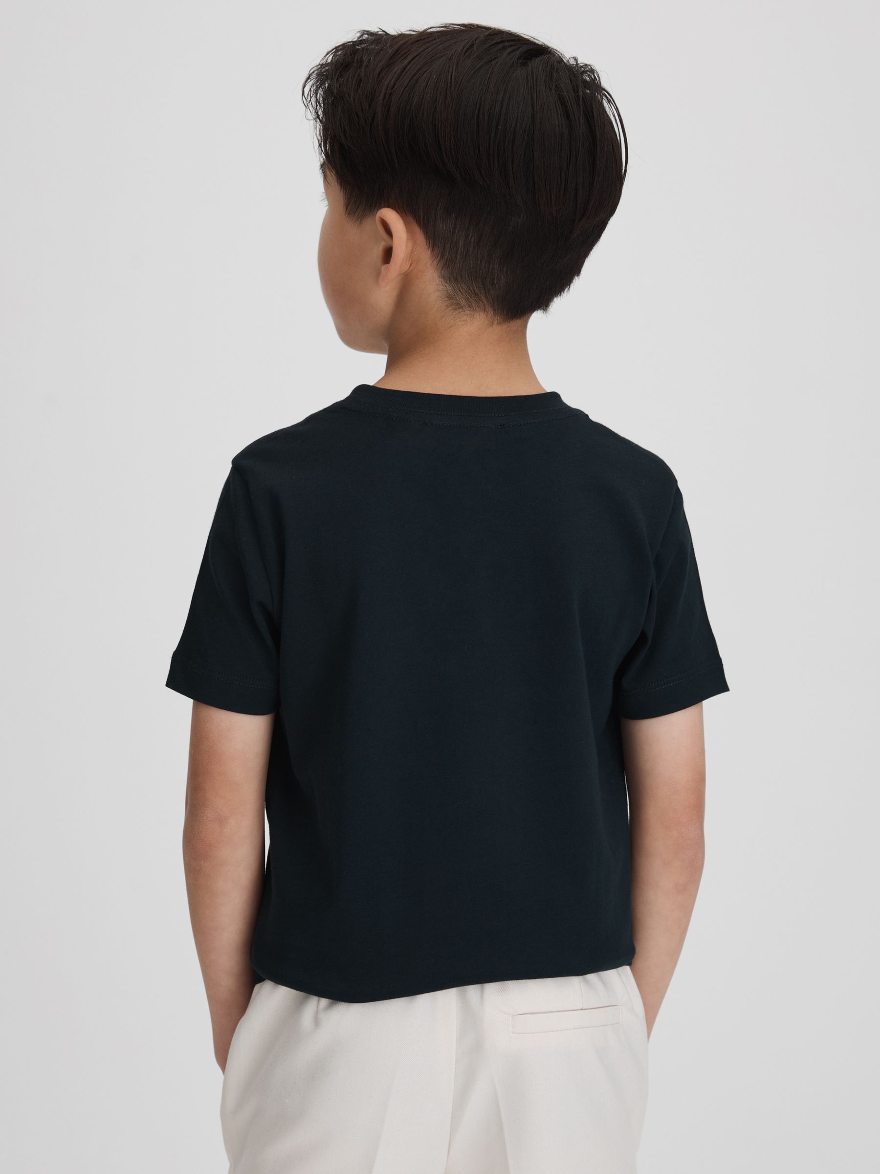 9-13 yrs Crew Neck T-Shirt in Navy