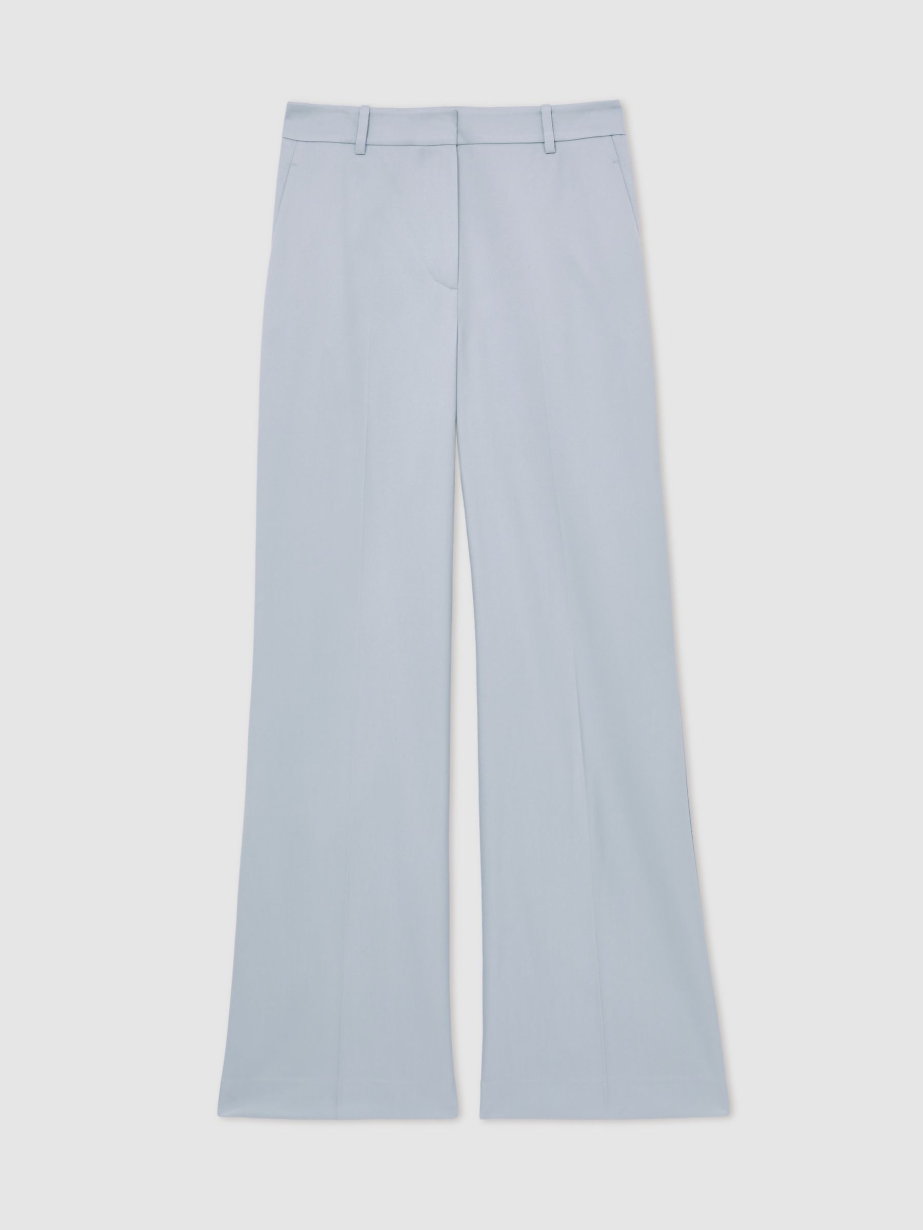 Wide-Leg Tailored Trousers in Blue