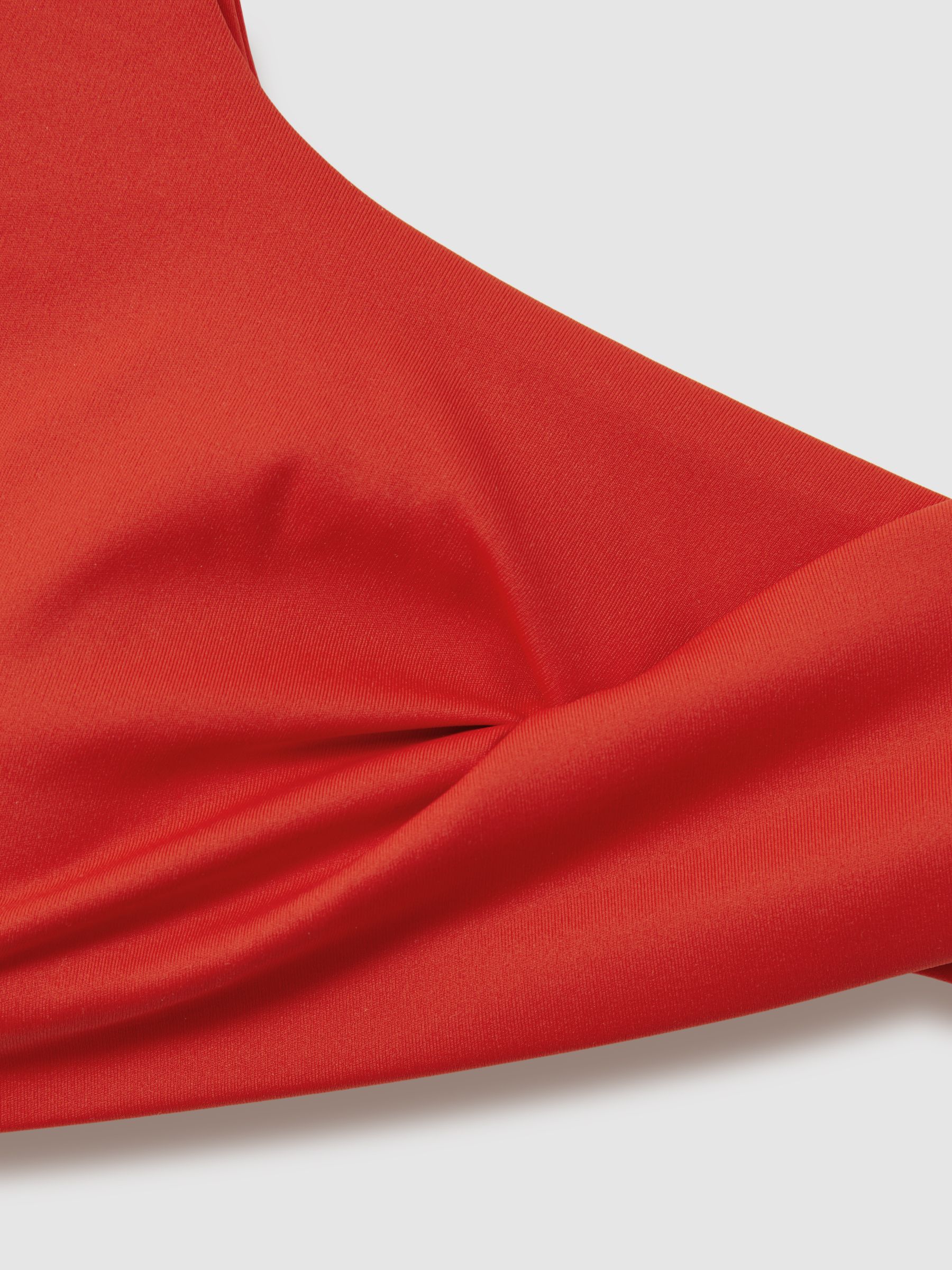 Calvin Klein Underwear Twist Detail Bikini Top in Red