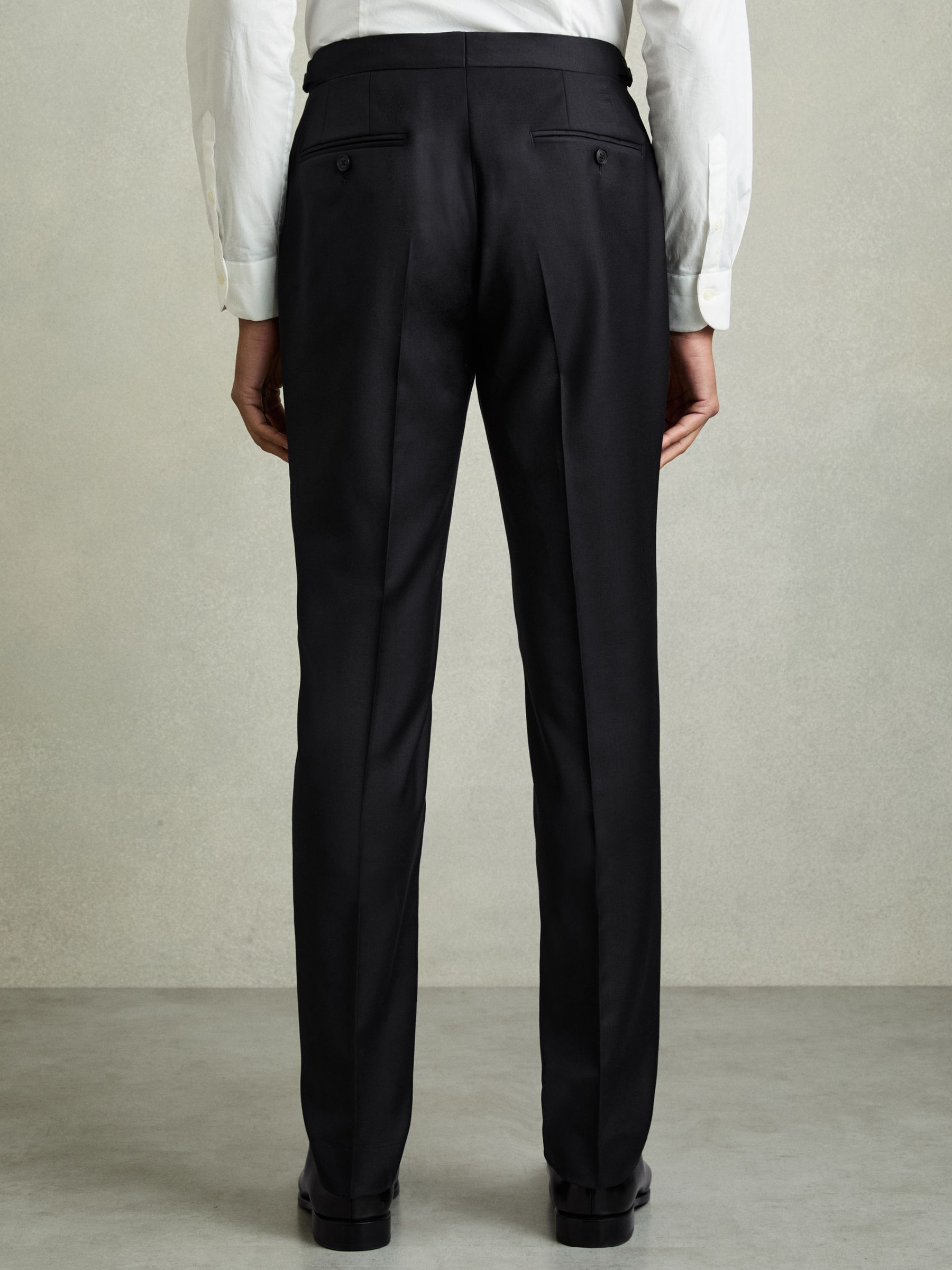 Wool-Blend Slim-Fit Suit Trousers in Navy