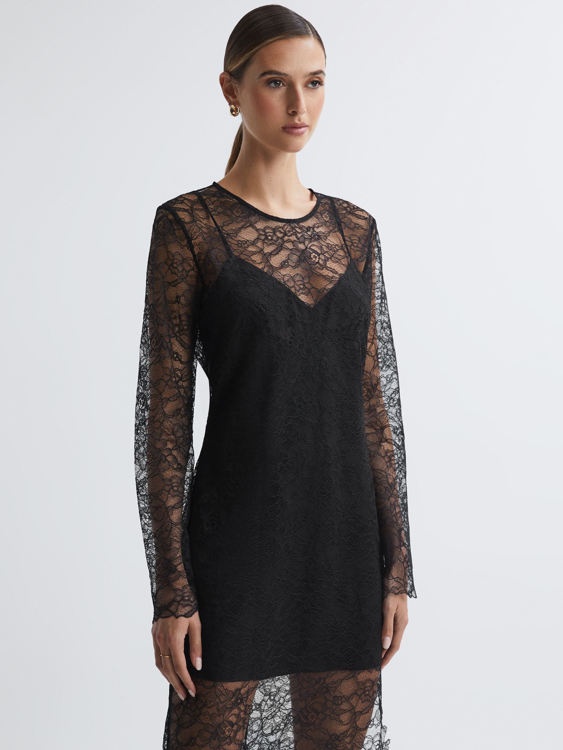 Anna Quan Lace Maxi Dress in Black