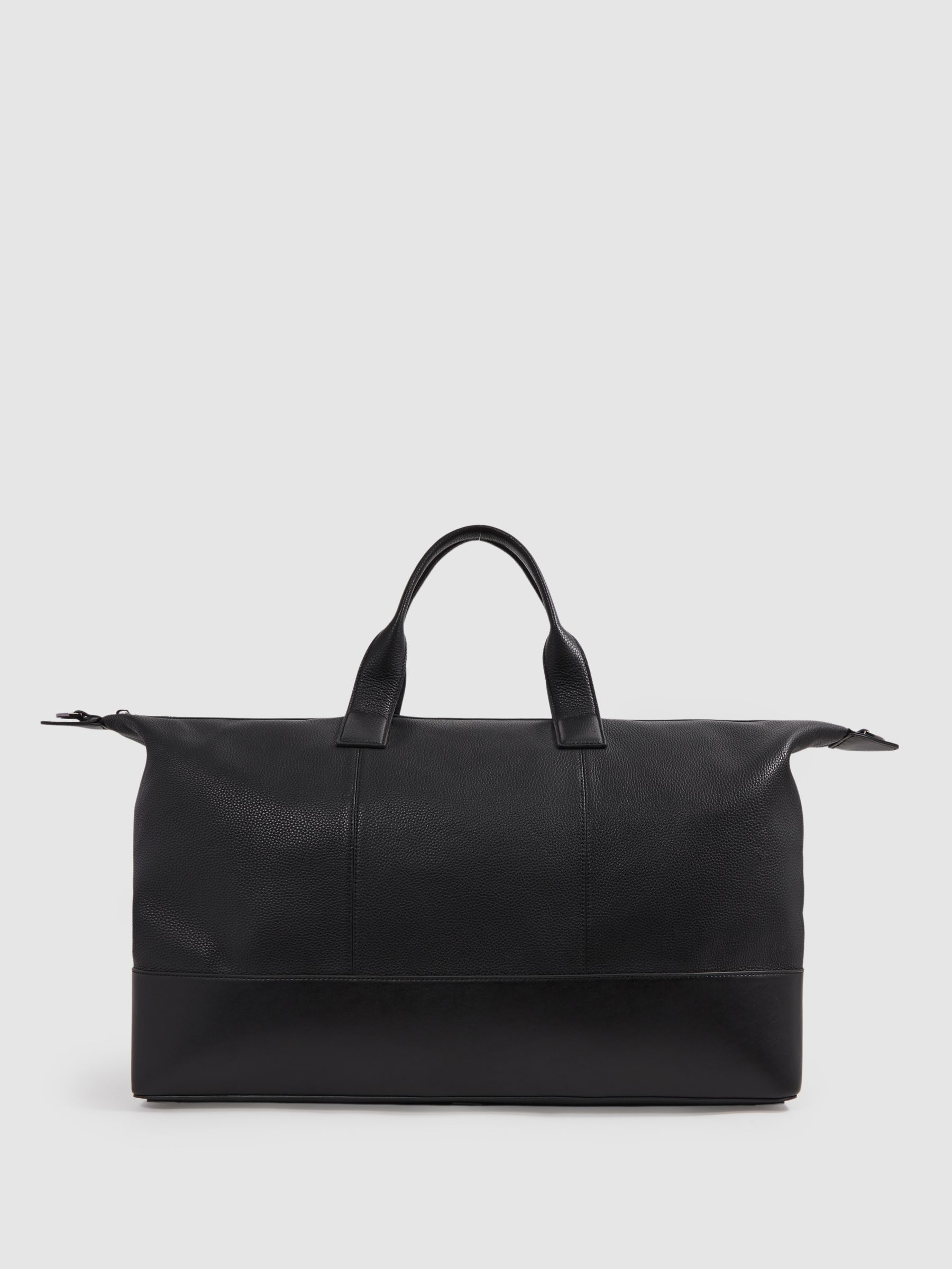 Leather Travel Bag in Black