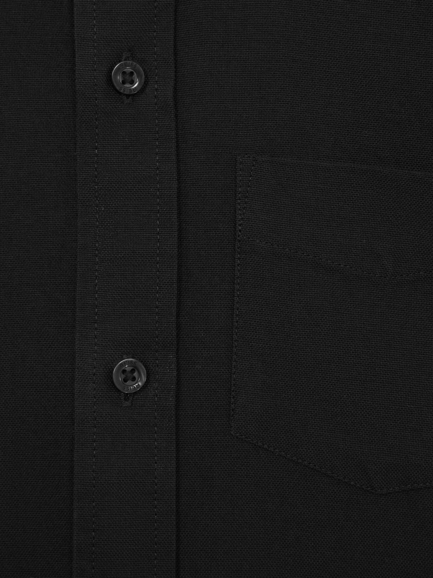 9-13 yrs Button Down Oxford Shirt in Black