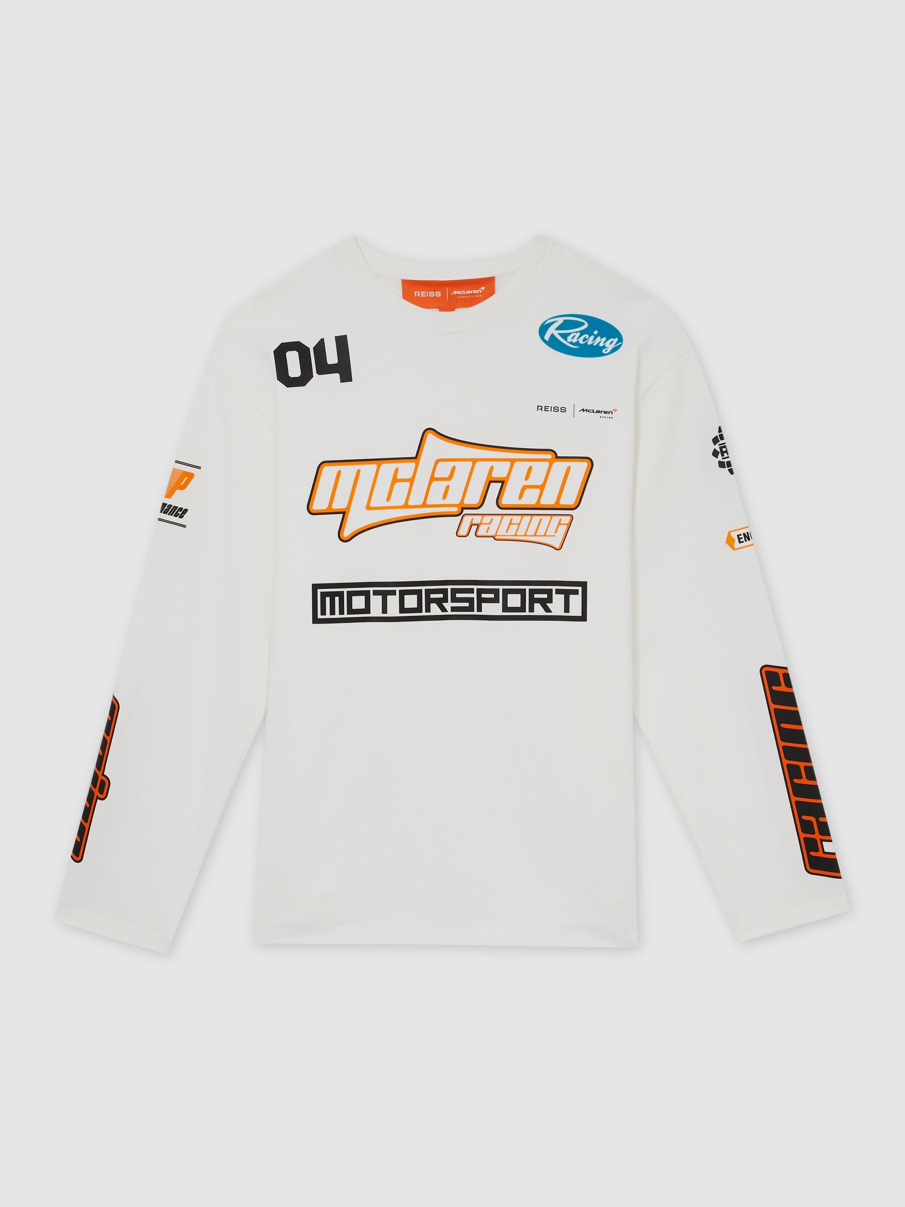 McLaren F1 Team Cotton Logo T-Shirt Unisex Fit in White