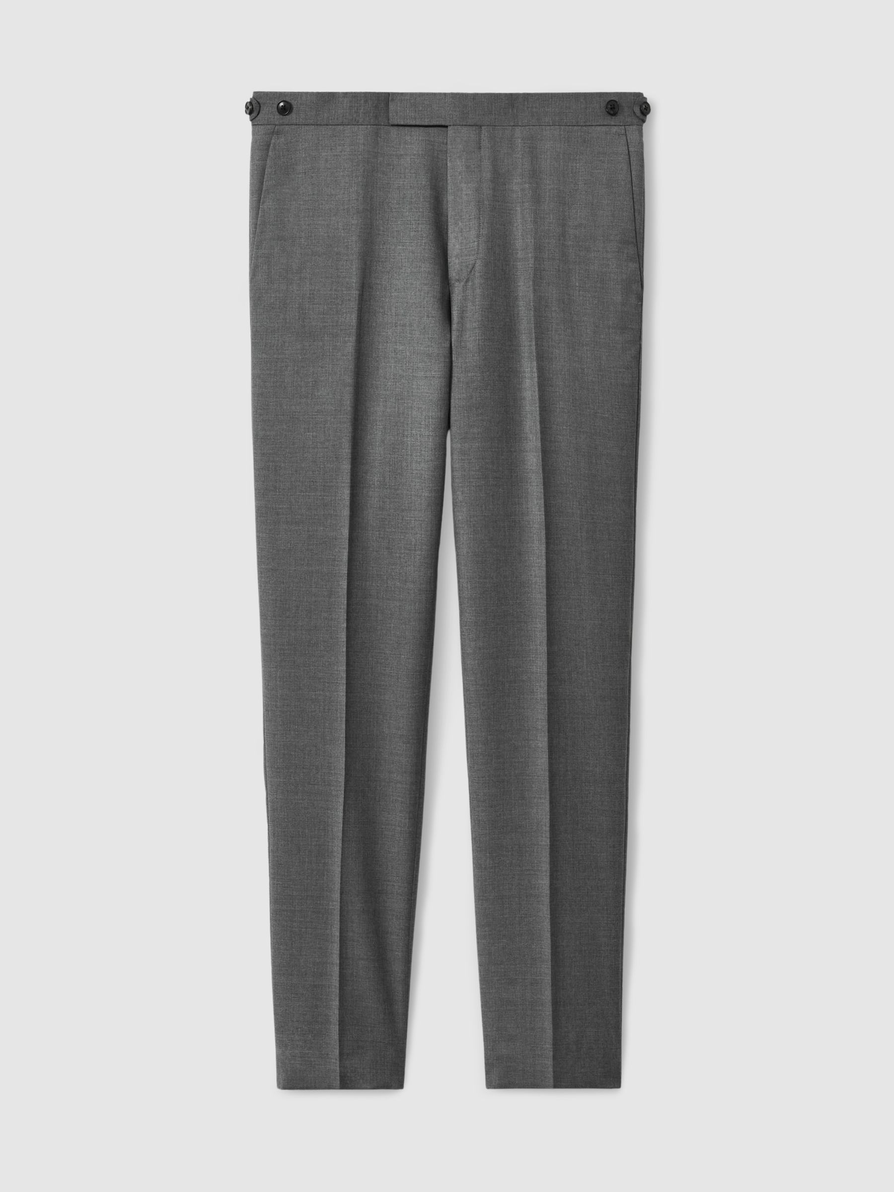Slim-Fit Wool Suit Trousers in Grey