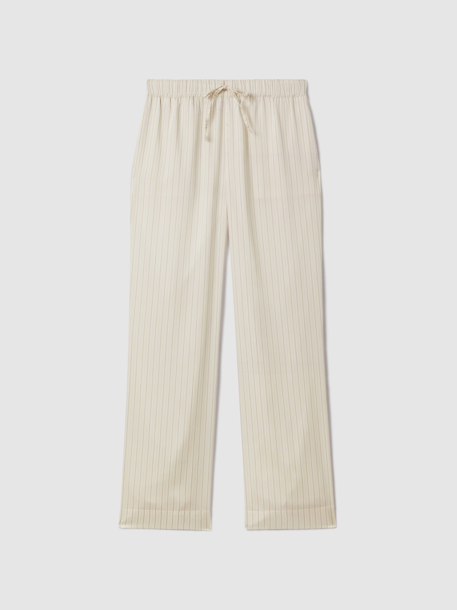 McLaren F1 Monte Carlo Wide Leg Drawstring Trousers in White Multi