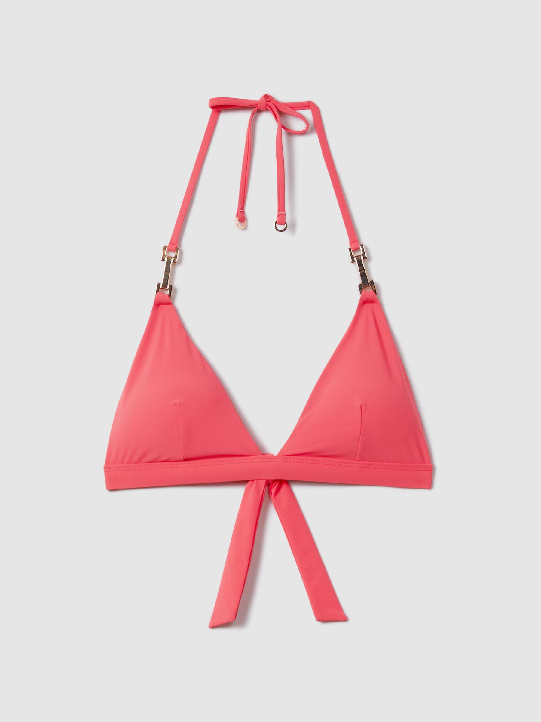 Mid Rise Bikini Bottoms in Coral