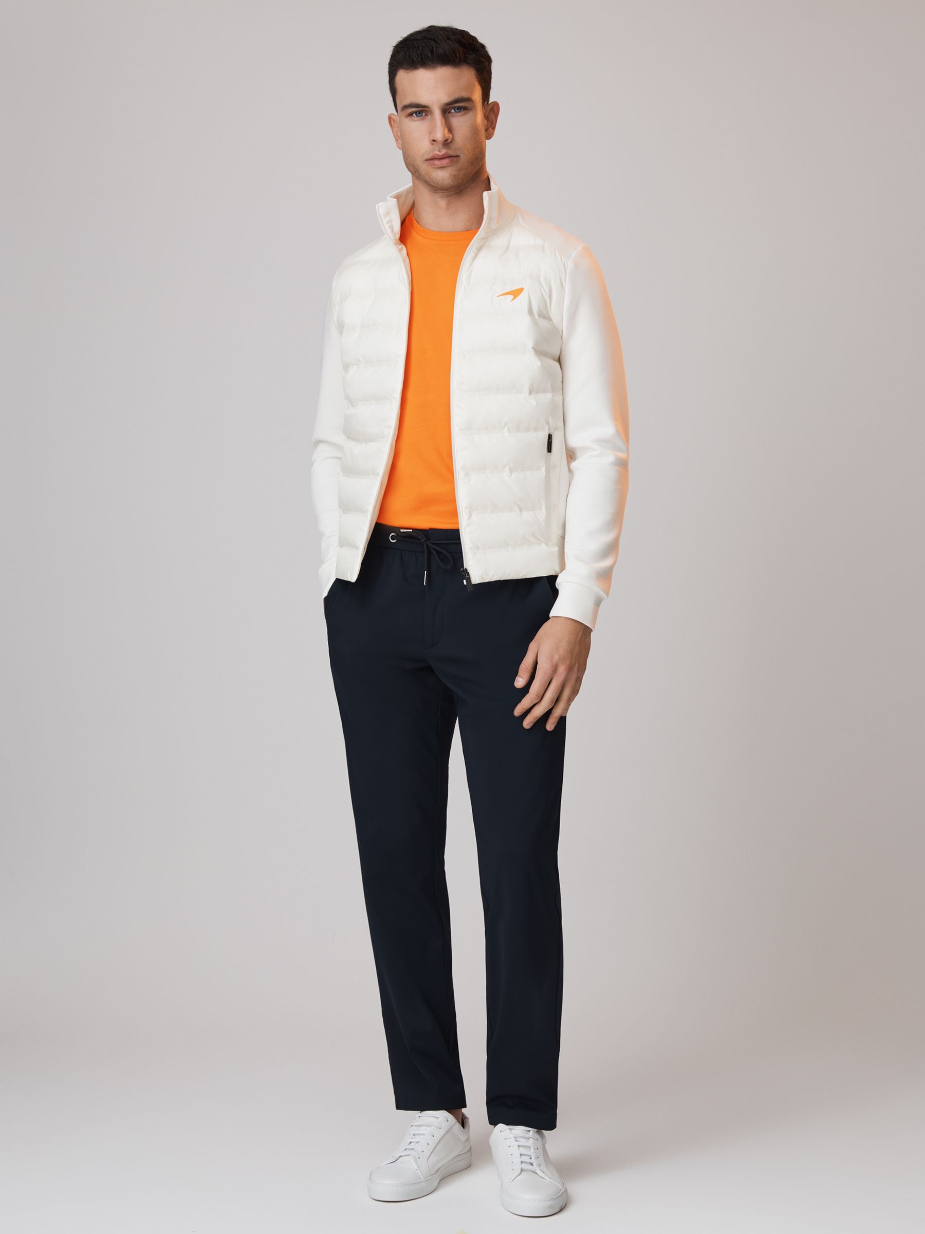 McLaren F1 Hybrid Quilt and Jersey Jacket in White