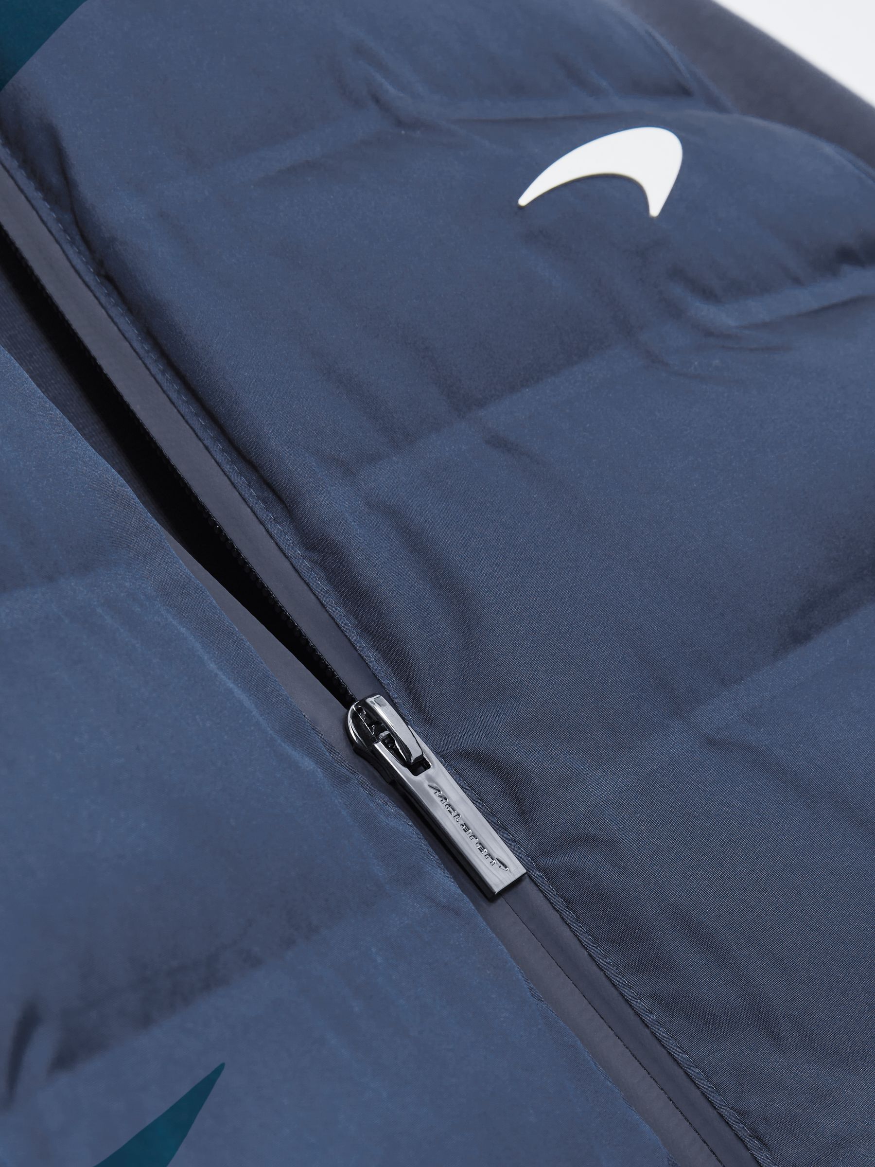 McLaren F1 Team Quilted Hybrid Jacket in Airforce Blue