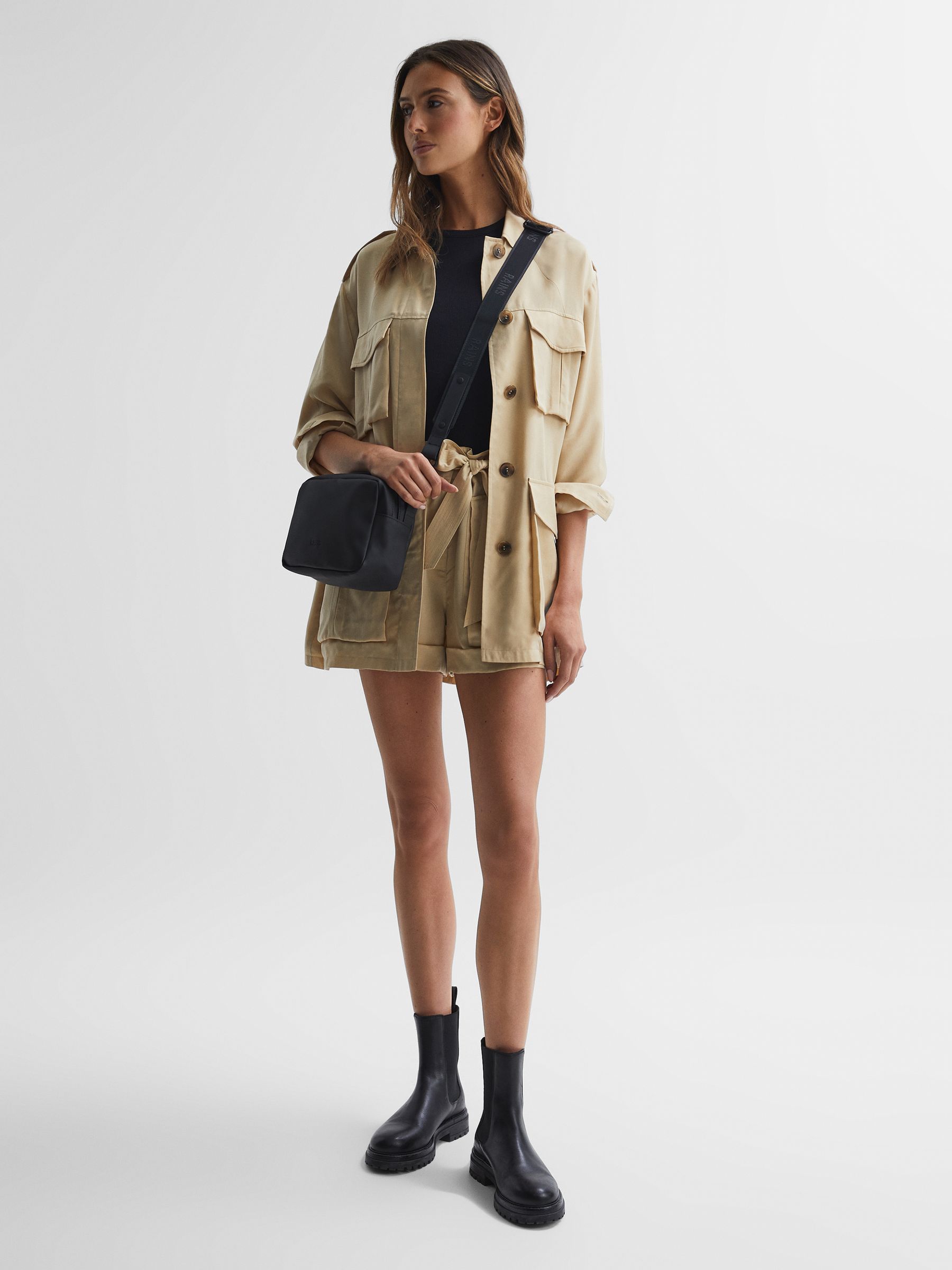 Rains Box Bag in Black