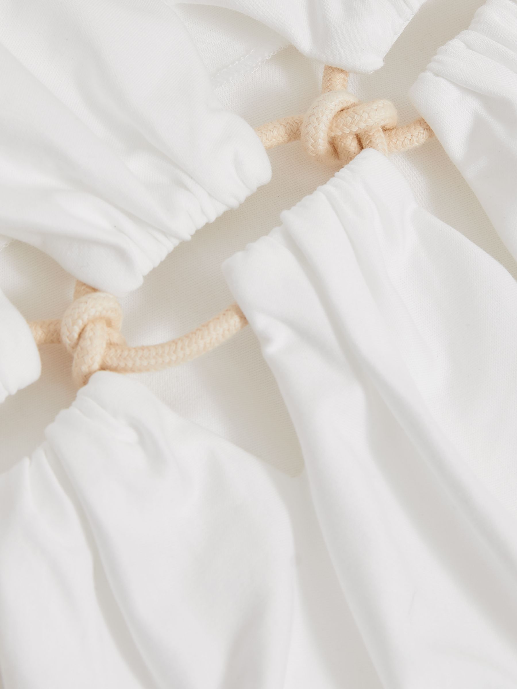 Atelier Cotton Cut-Out Rope-Cord Top in White