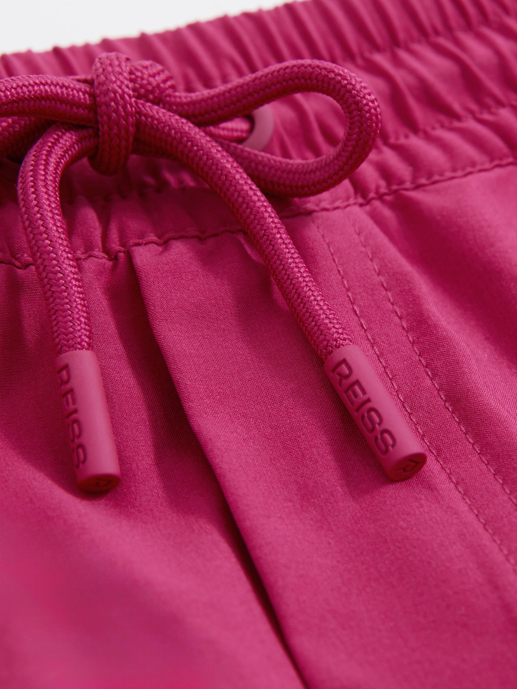 Drawstring Swim Shorts in Dark Pink