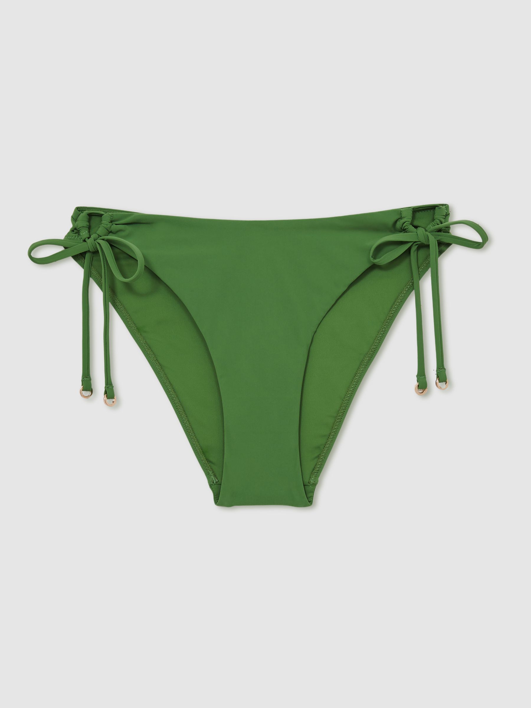 Side-Tie Bikini Bottoms in Green