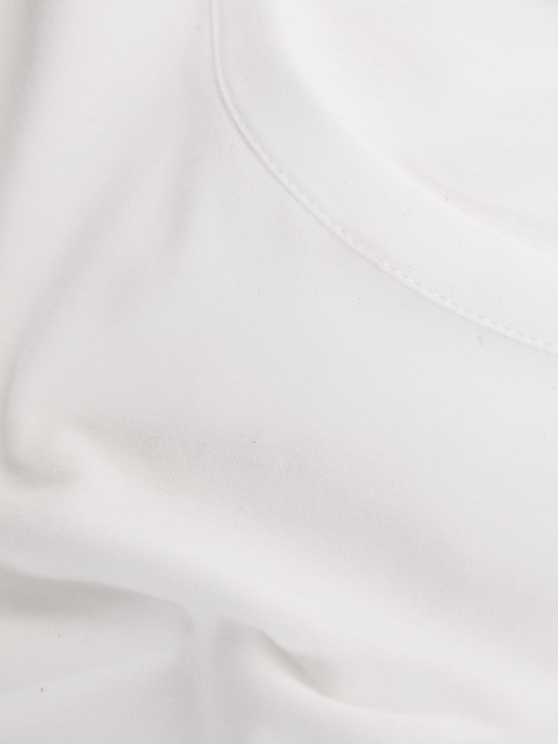 Cotton Crew Neck T-Shirt in Optic White