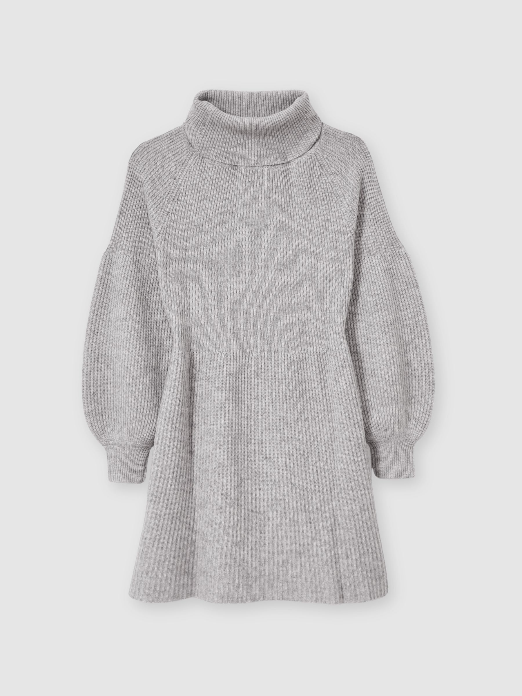 Madeleine Thompson Wool-Cashmere Mini Dress in Grey