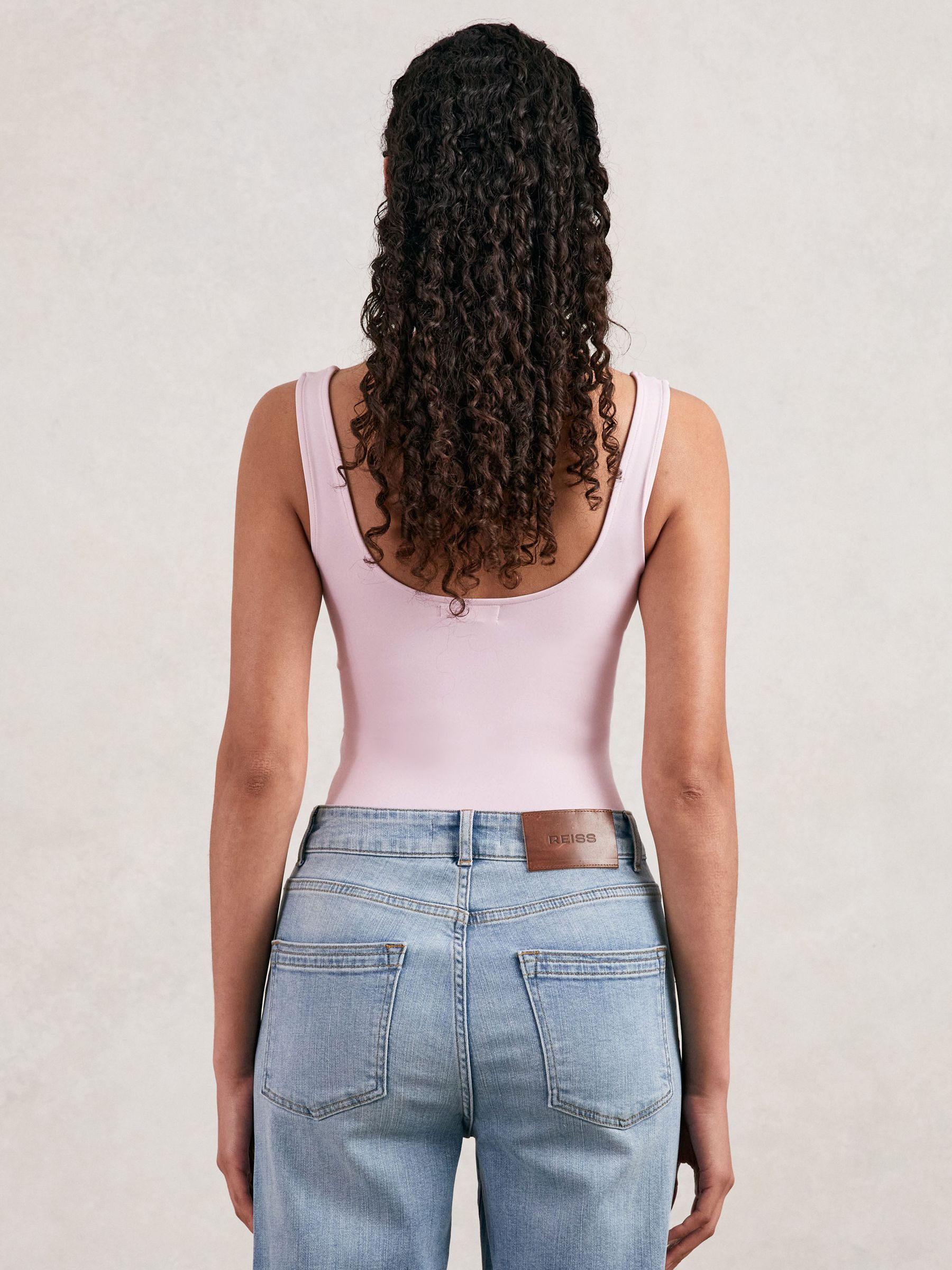 Good American Scuba Tank Bodysuit in Light Pink