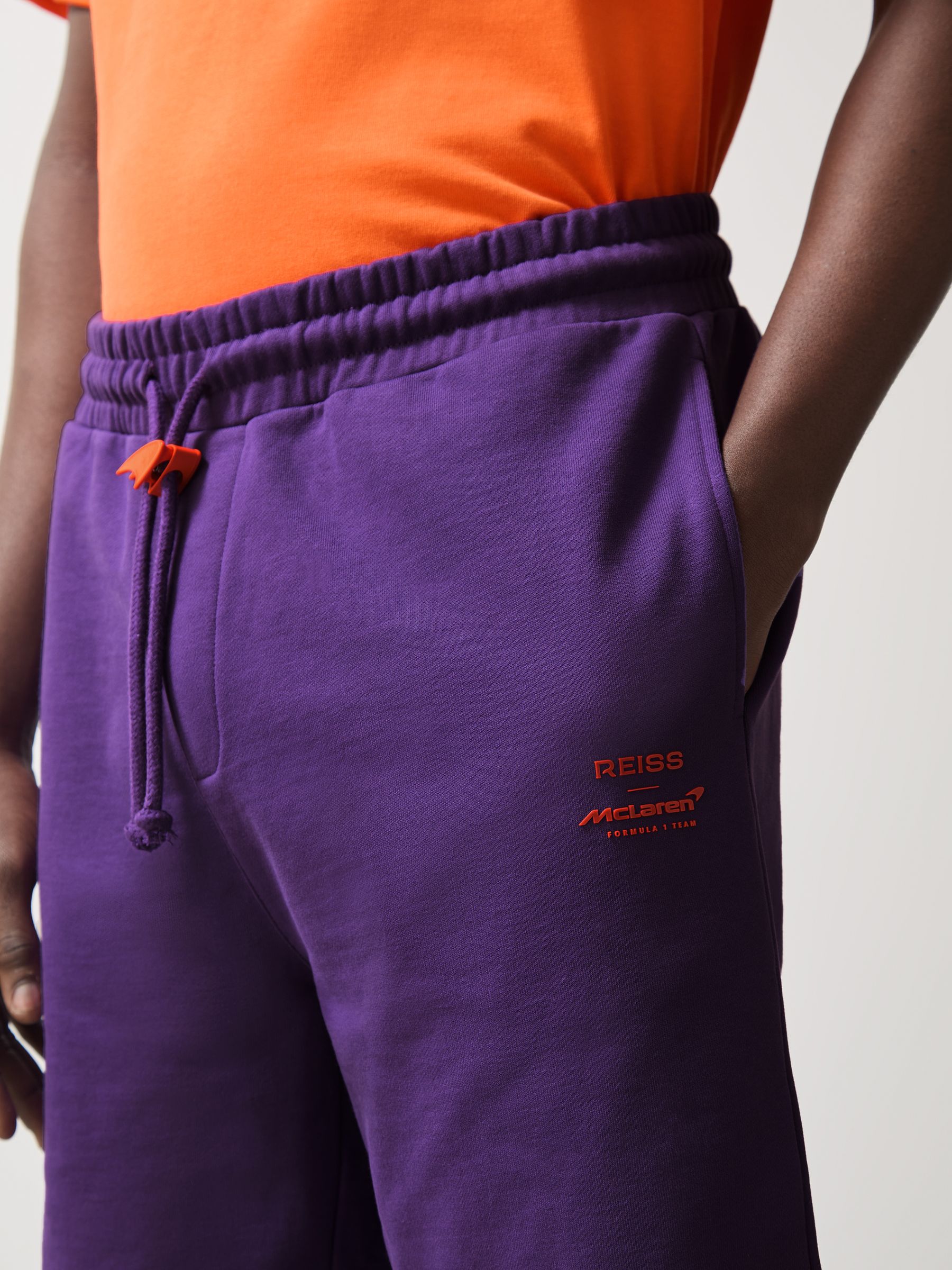 McLaren F1 Team Drawstring Shorts in Purple