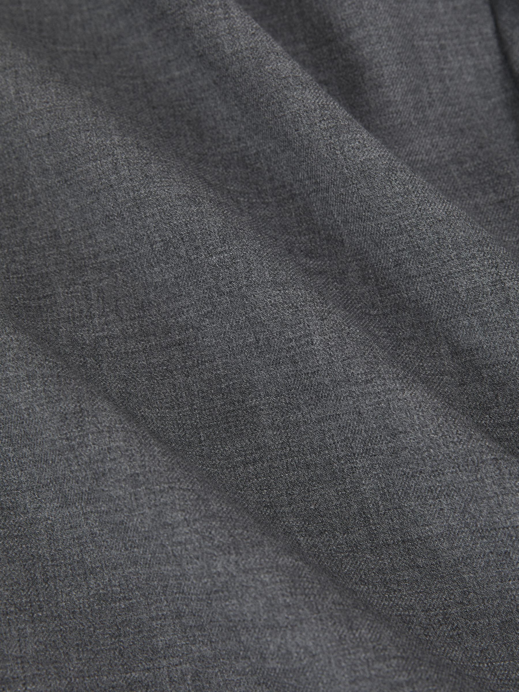 Slim-Fit Single Breasted Wool Suit Jacket in Grey