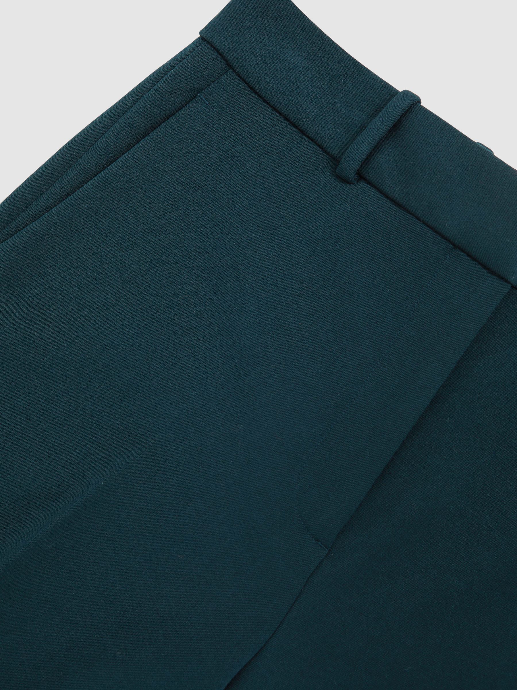 Slim Fit Suit Trousers in Teal