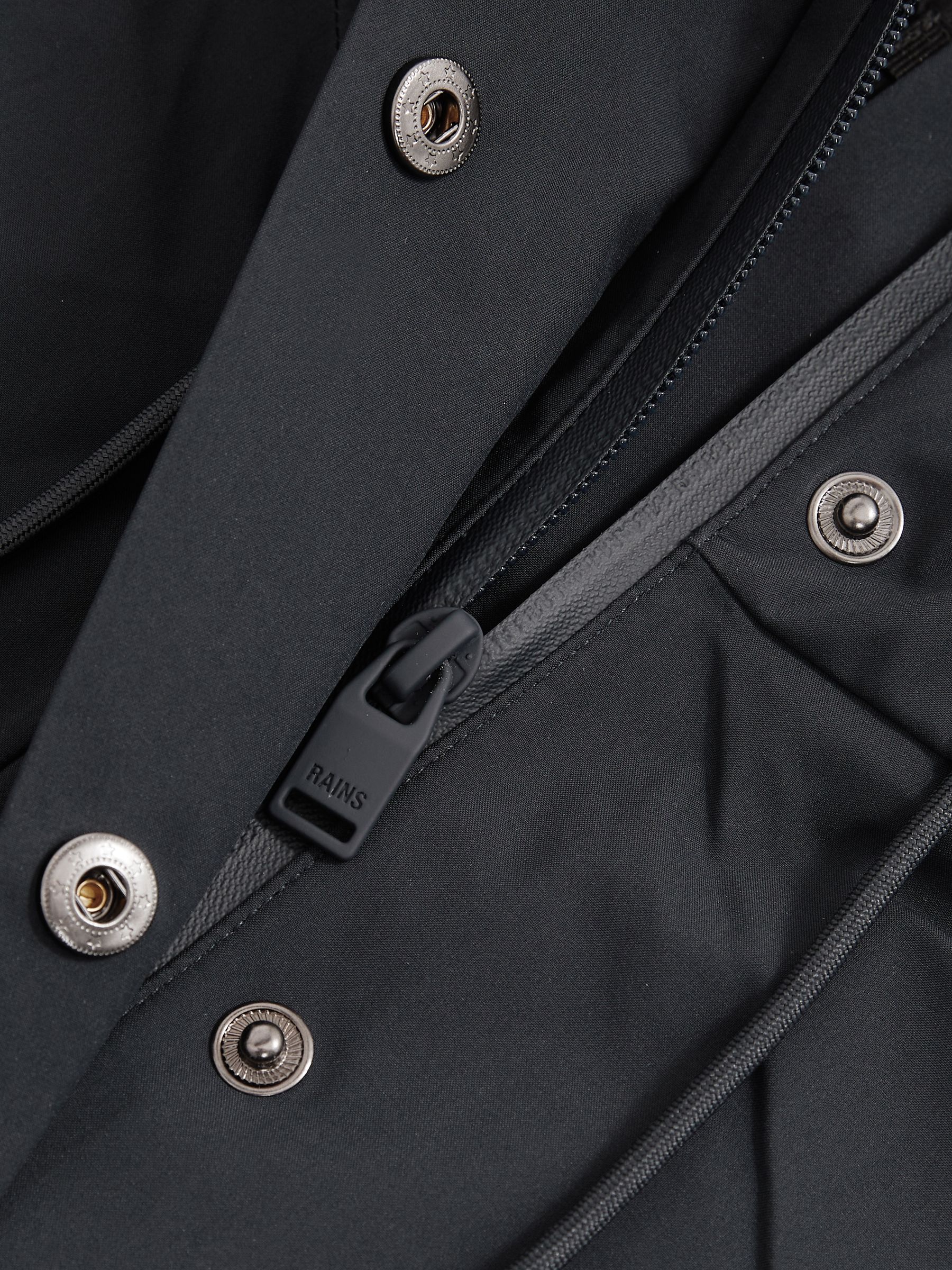 Rains Hardshell Short Jacket in Navy