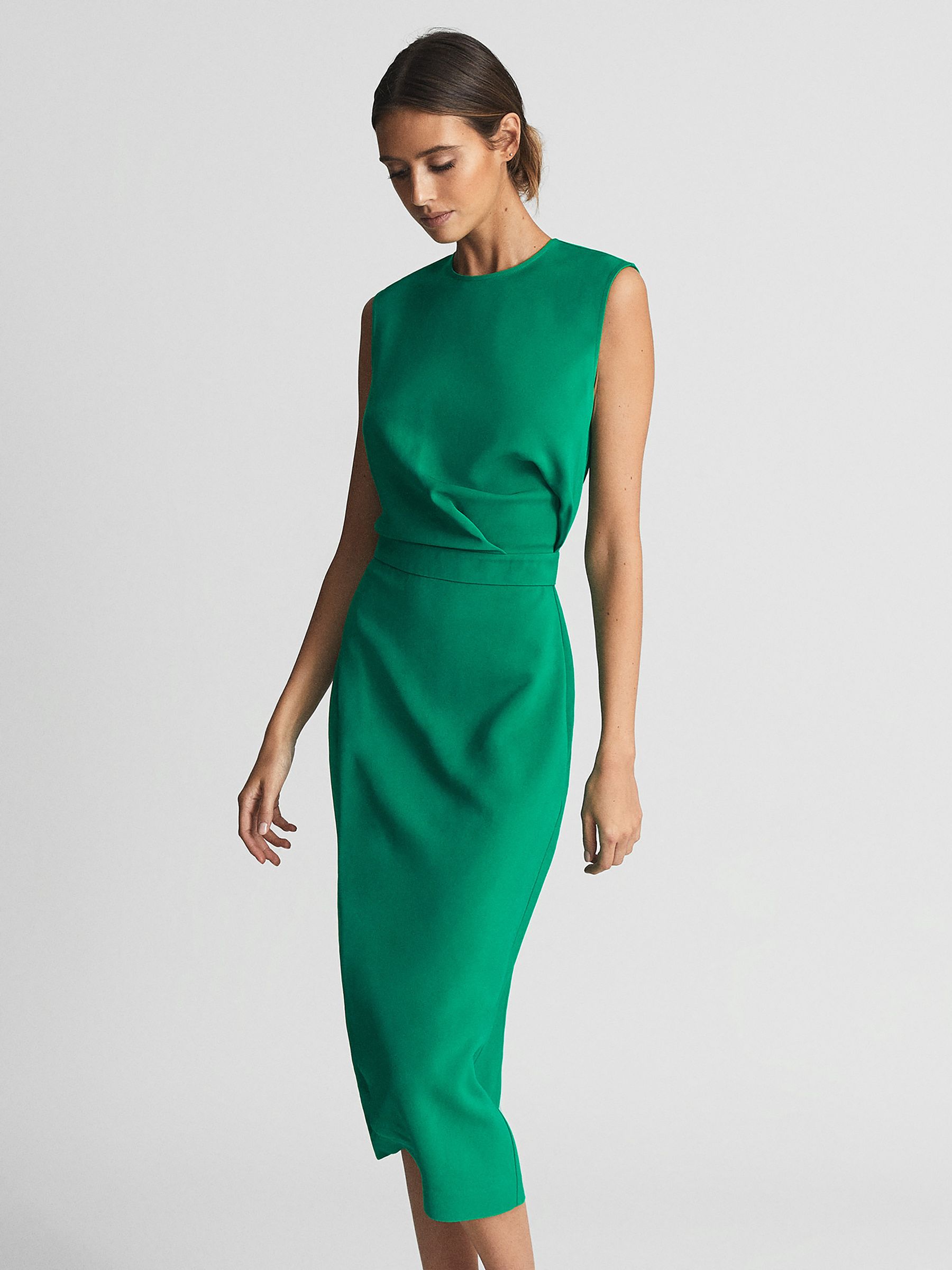 Sleeveless Bodycon Dress in Green