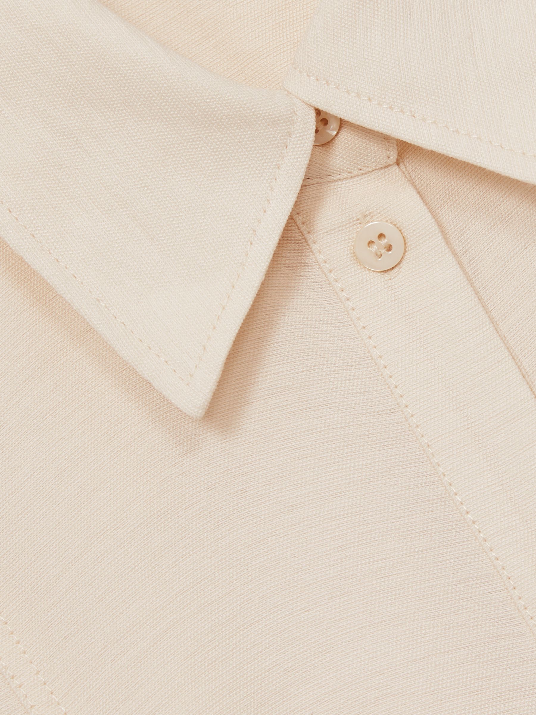 Belted Beach Cover-Up Playsuit in Cream