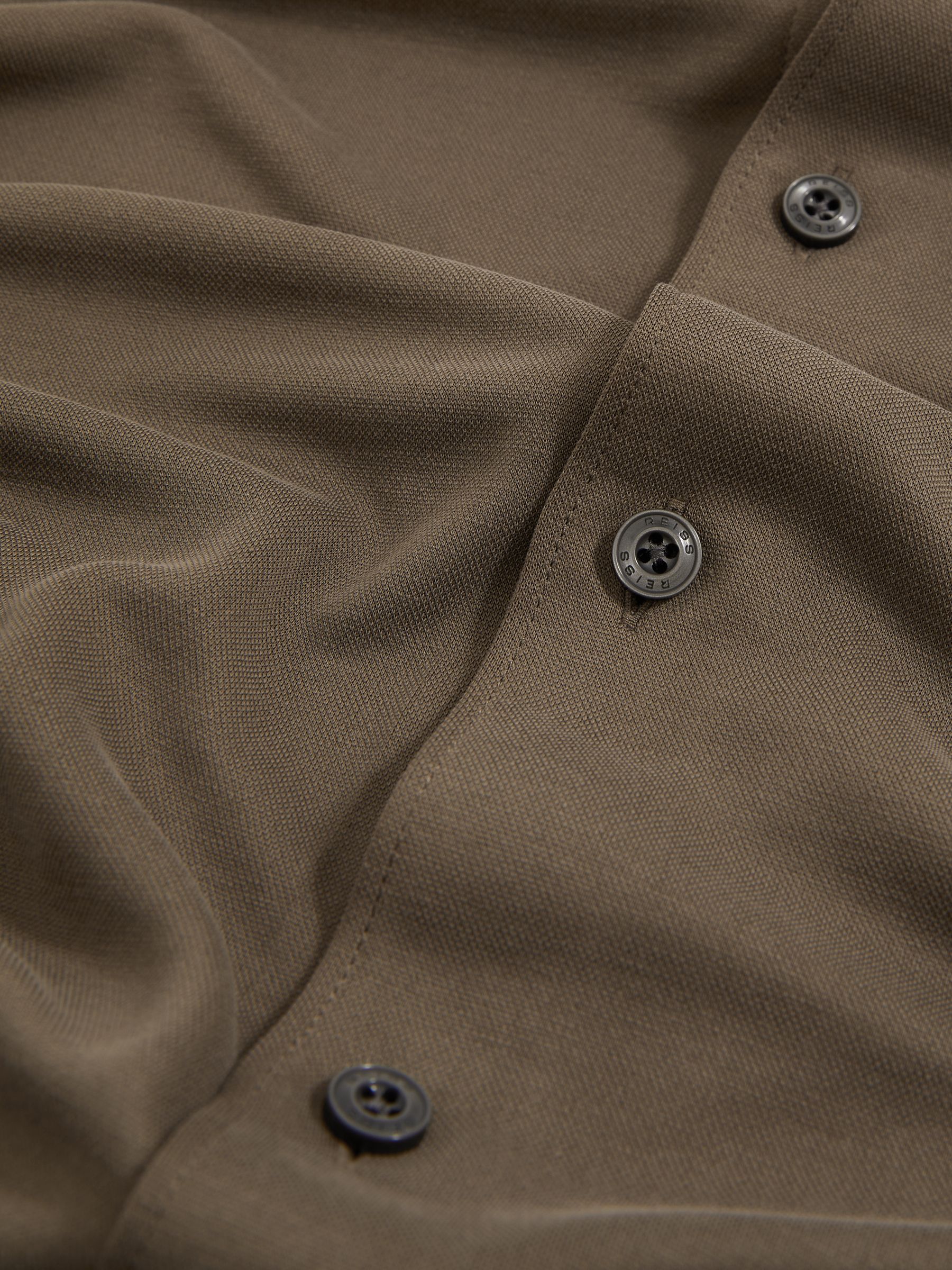 Modal Blend Cutaway Collar Shirt in Mink