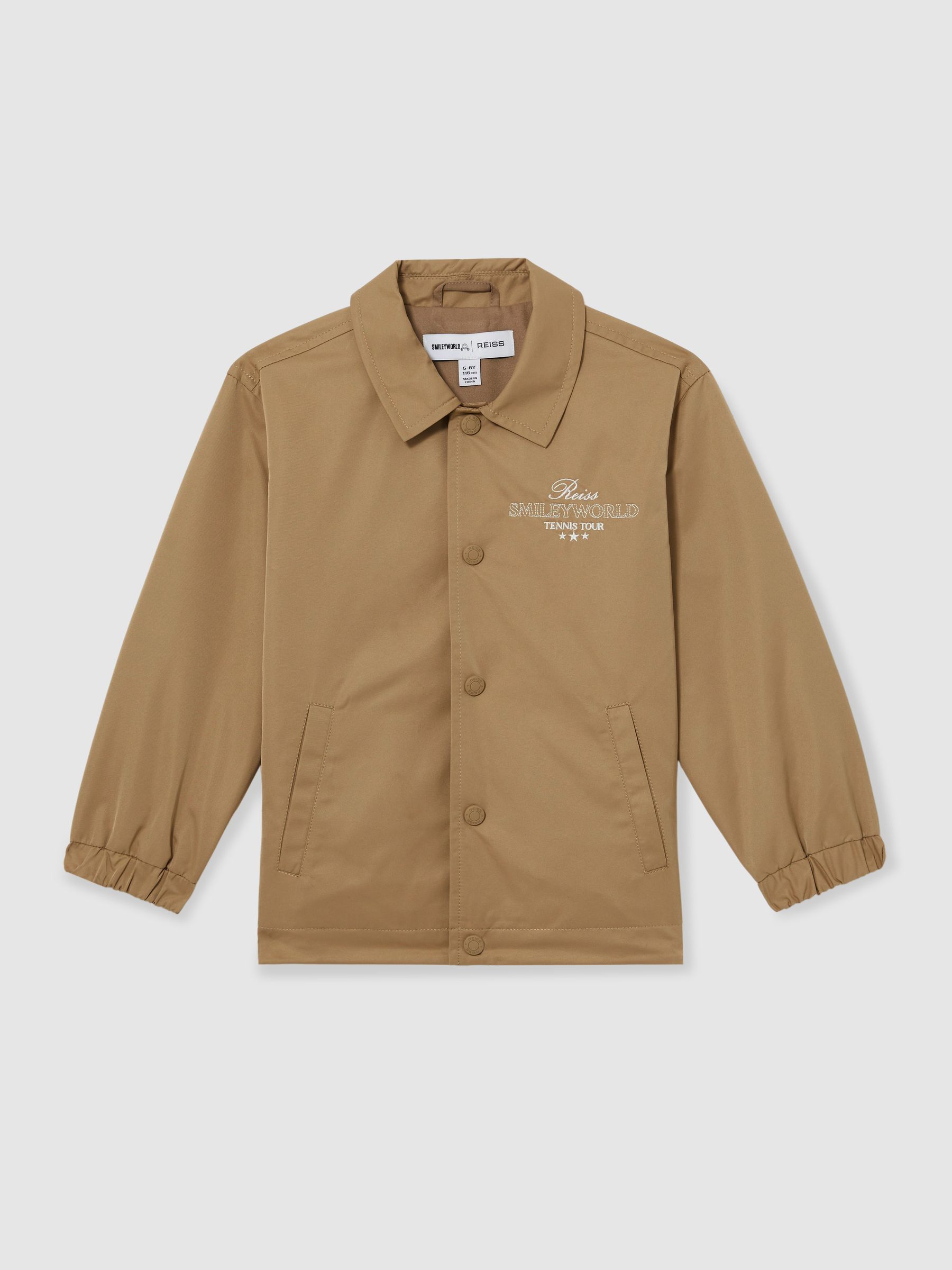 3-9 yrs SmileyWorld | Reiss Harrington Jacket in Stone