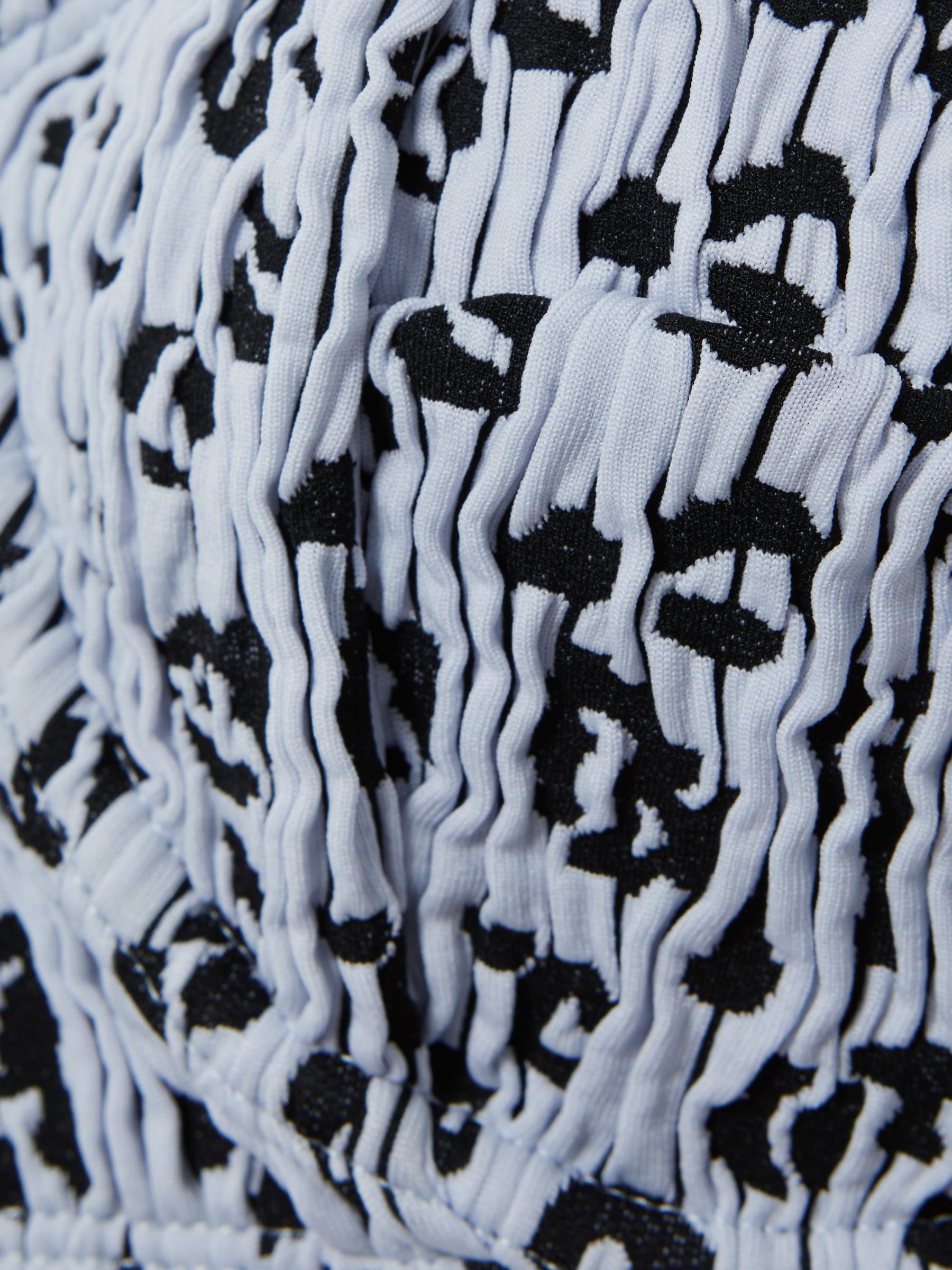 Good American Always Fits Leopard Print Underwired Bikini Top in Blue Print