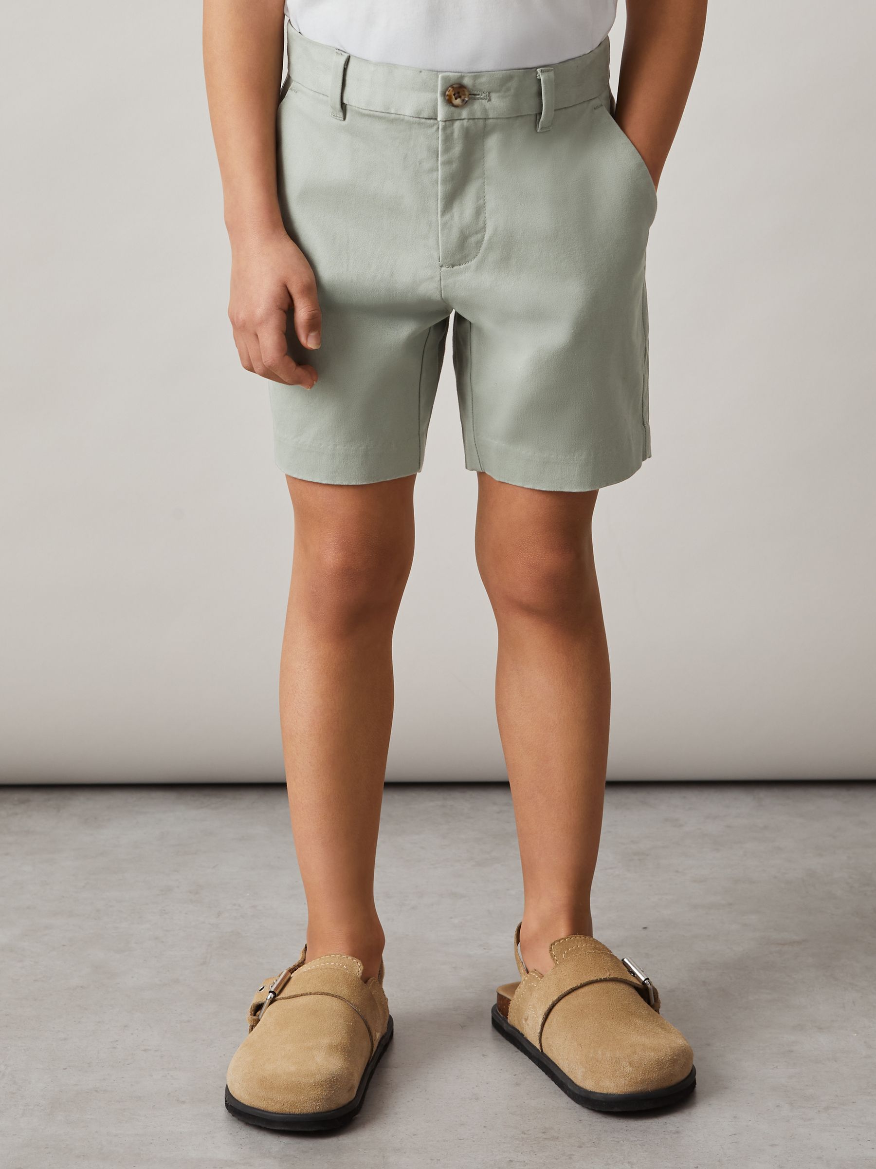 3-9 yrs Casual Chino Shorts in Pistachio