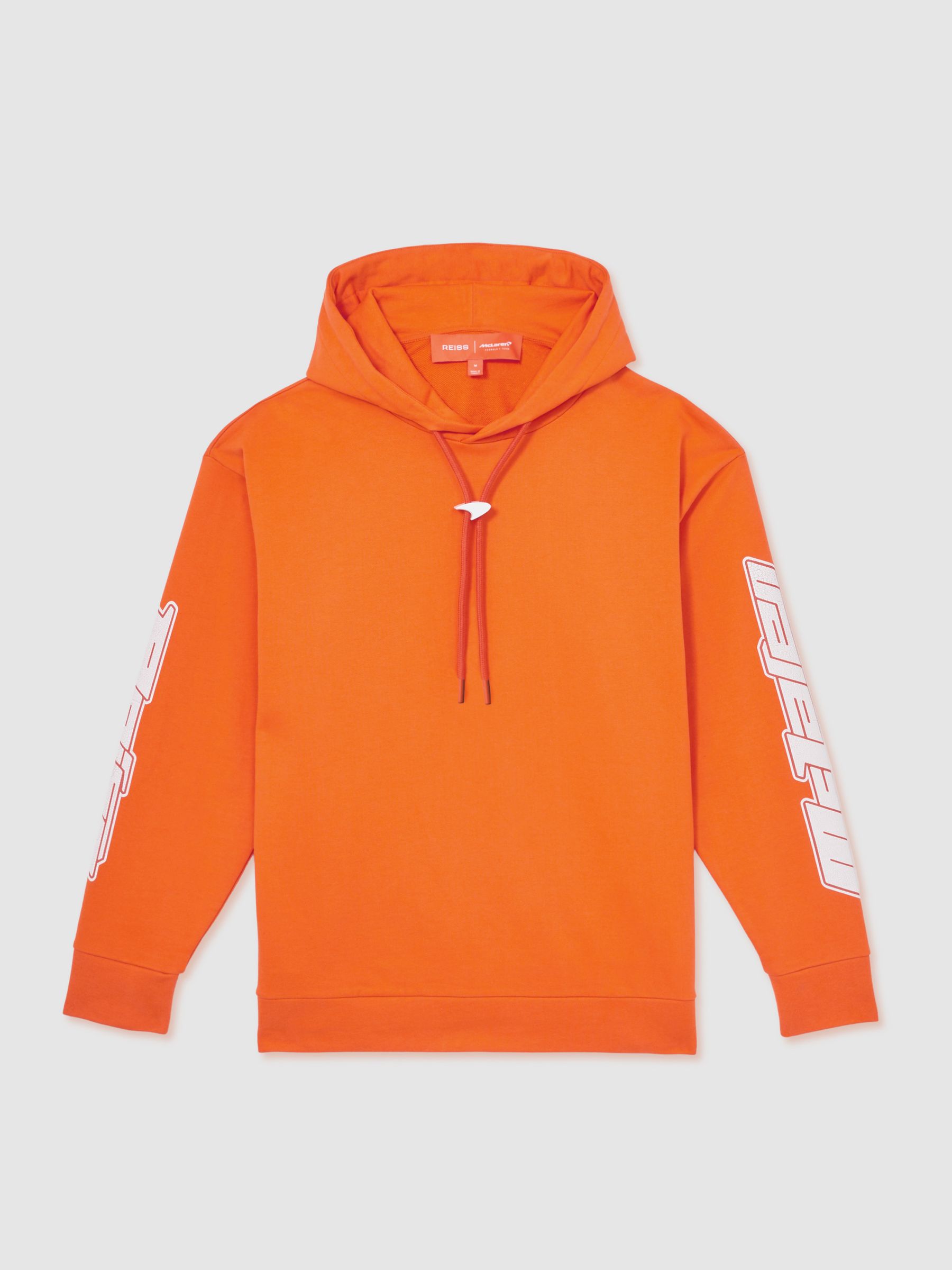 McLaren F1 Team Oversize Toggle Hoodie Unisex Fit in Papaya Orange