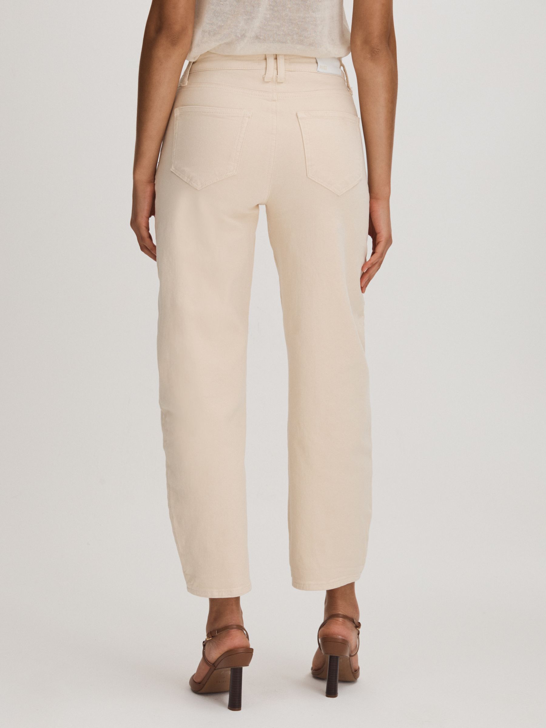 Paige Barrel Leg Jeans in Blonde Sand