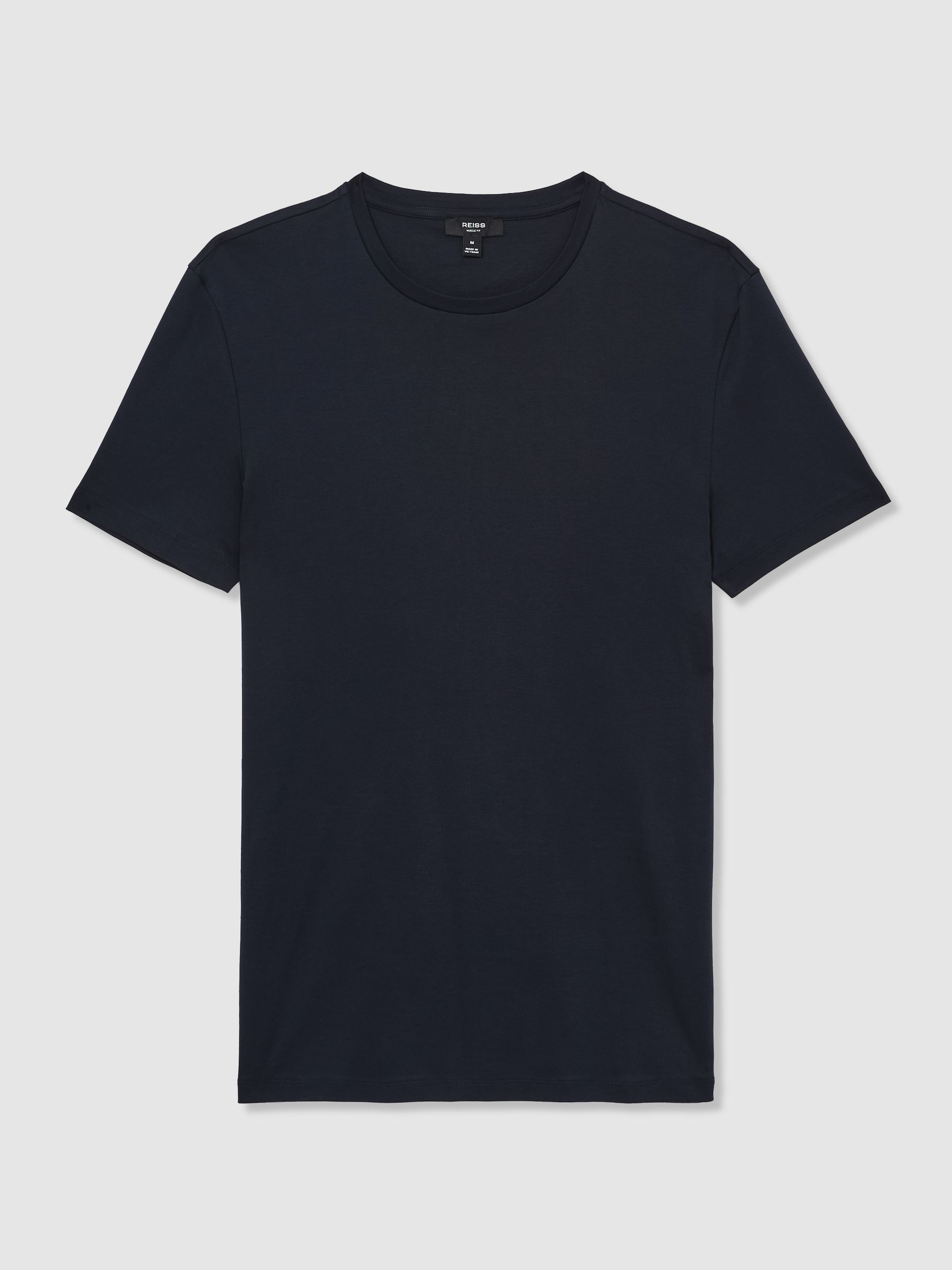 Cotton Sports-Fit T-Shirt in Navy