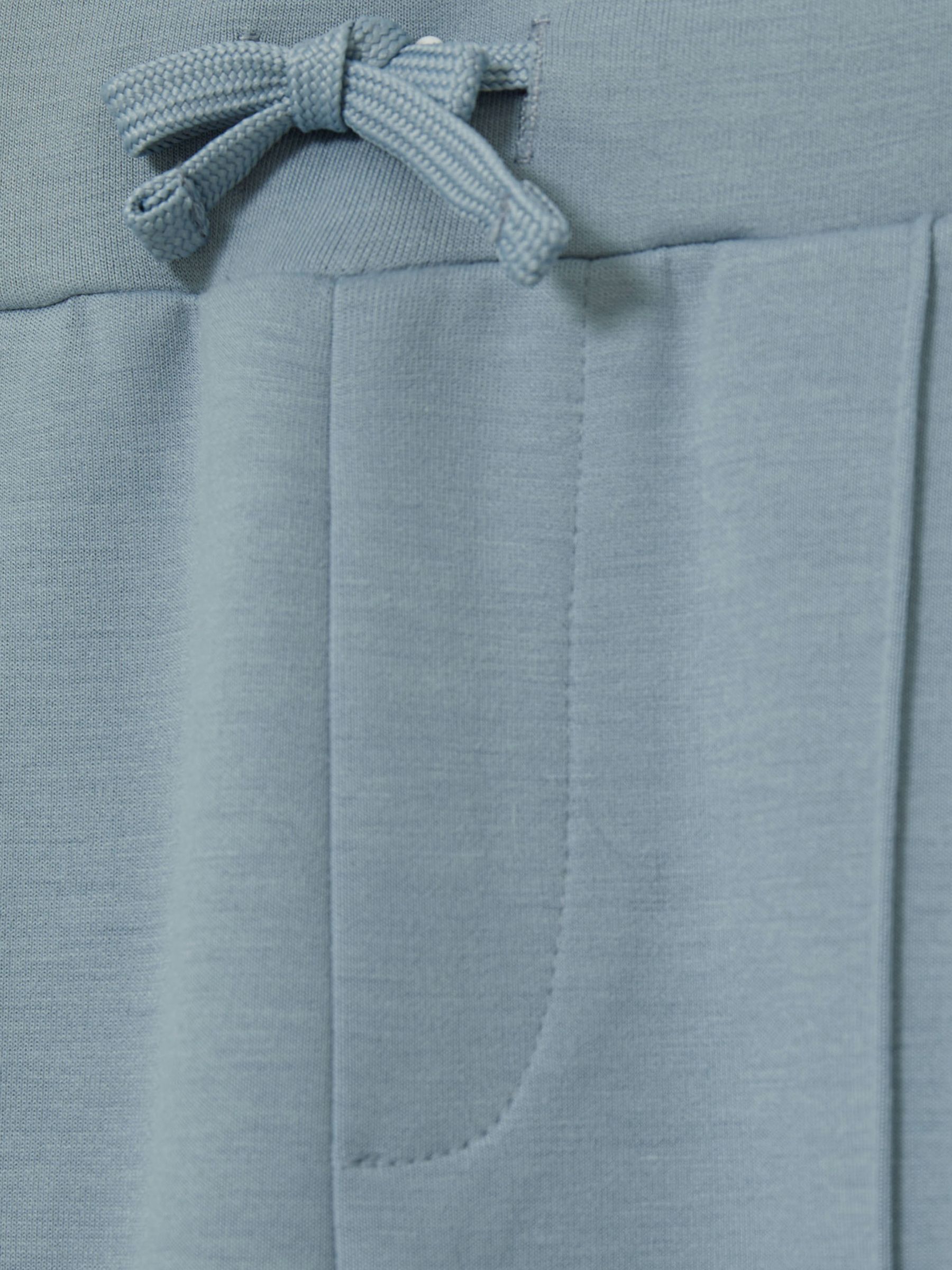 9-13 yrs Interlock Drawstring Joggers in Soft Denim Blue