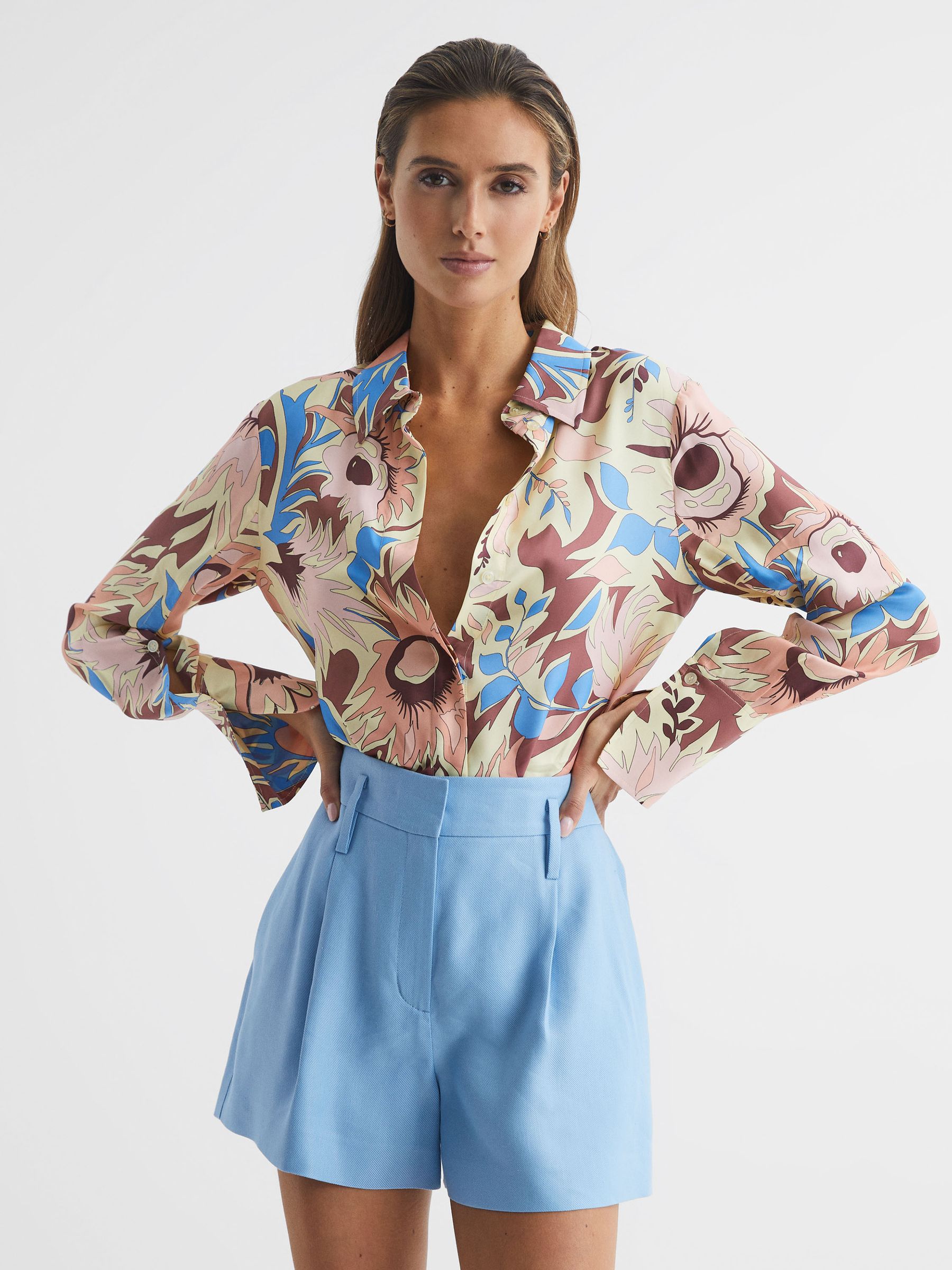 Floral Printed Shirt in Multi