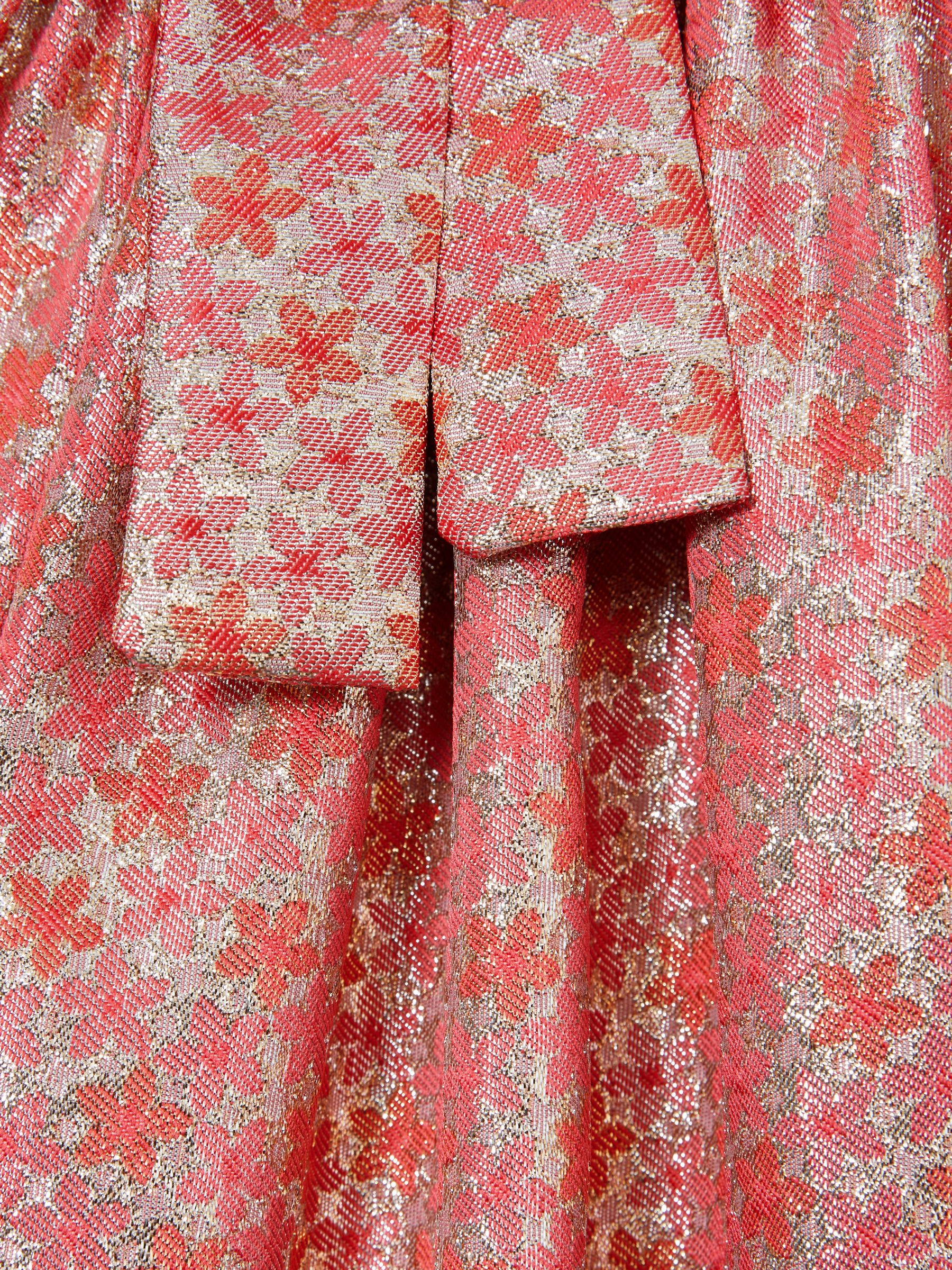 9-13 yrs Floral Fil-Coupé Dress in Pink